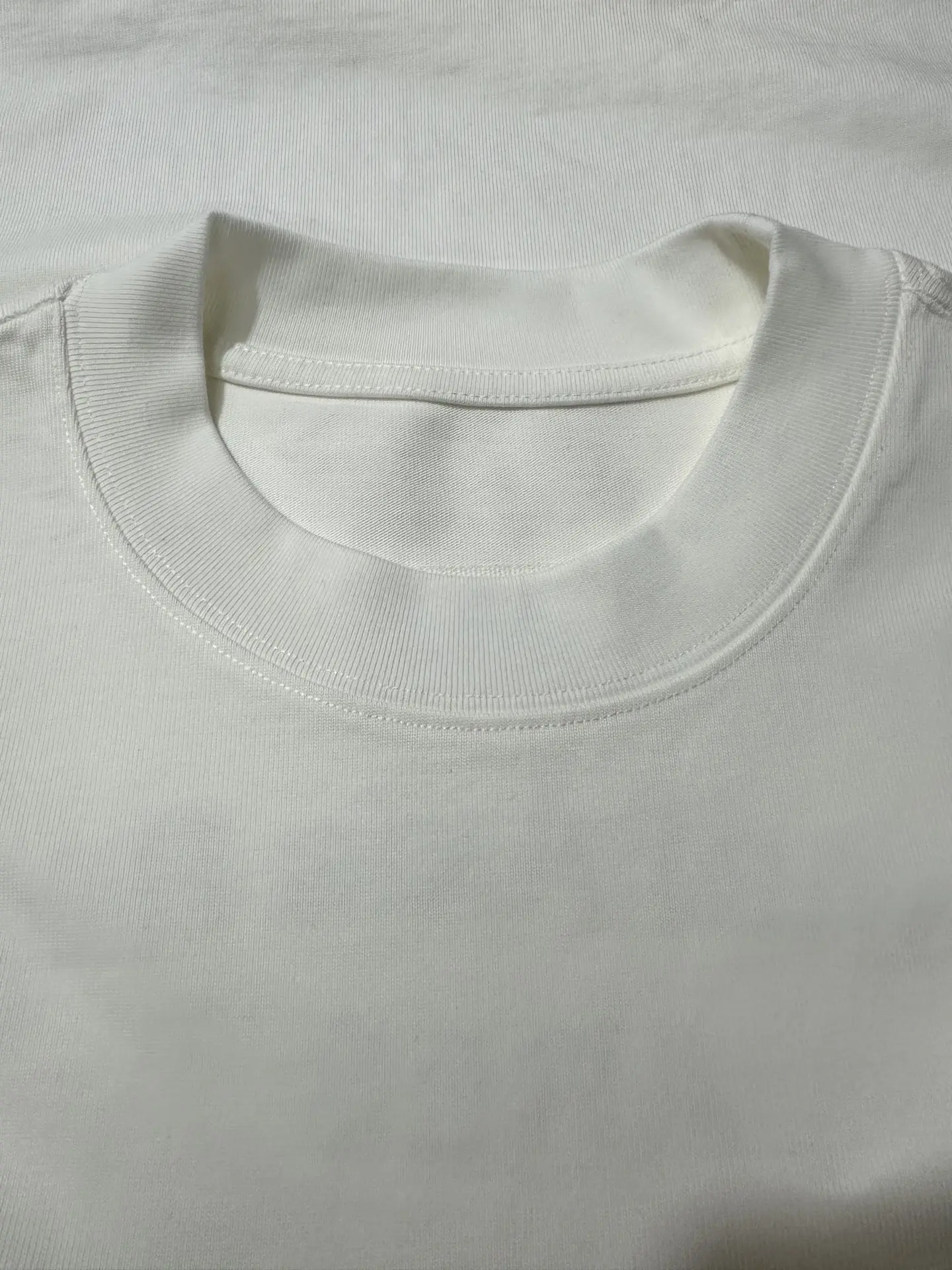MM6 Logo Flocked Heavyweight Cotton T-Shirt D19523726 — view 6