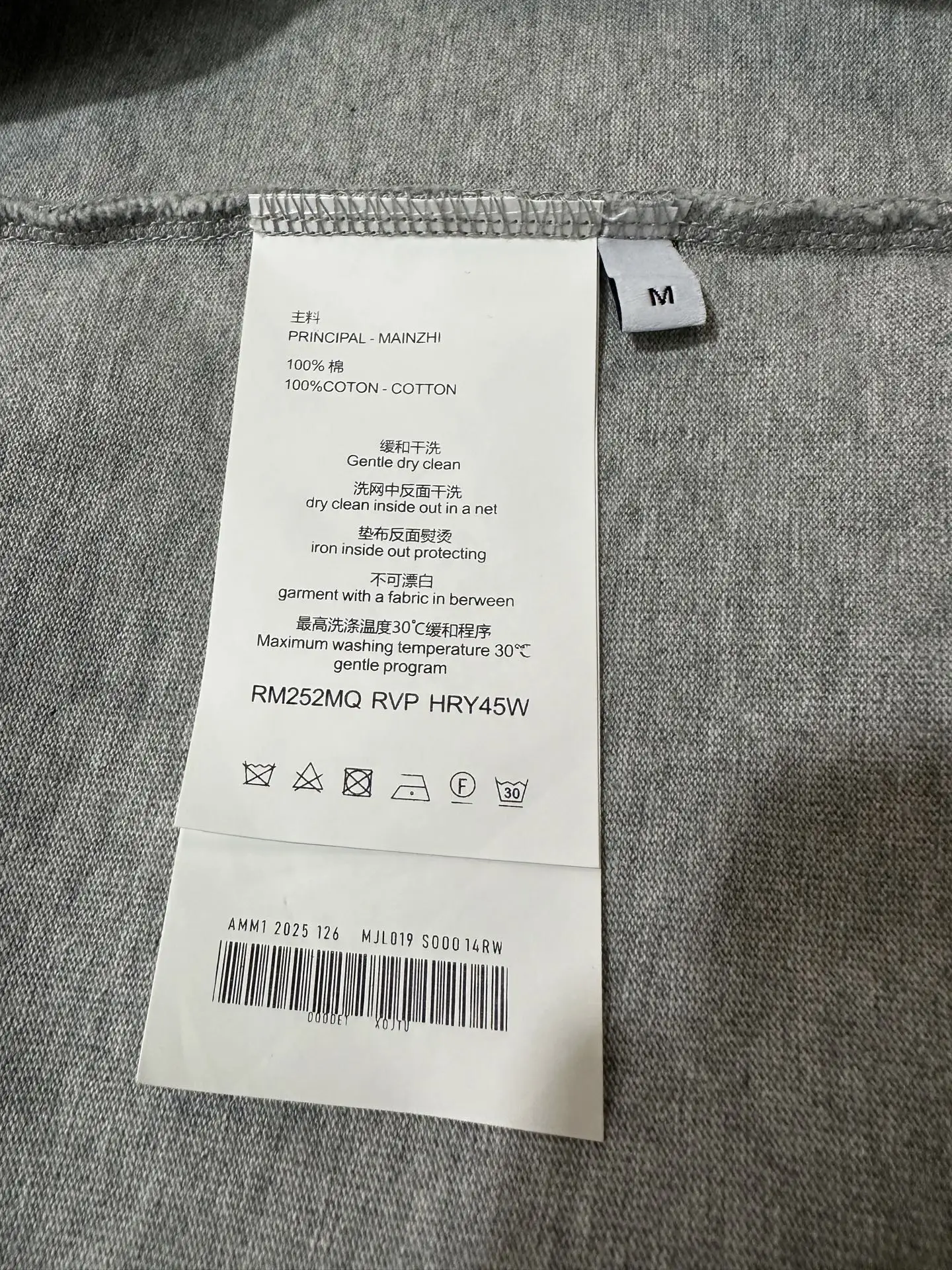 Logo Print Heavyweight Cotton T-Shirt D20011473 — view 9