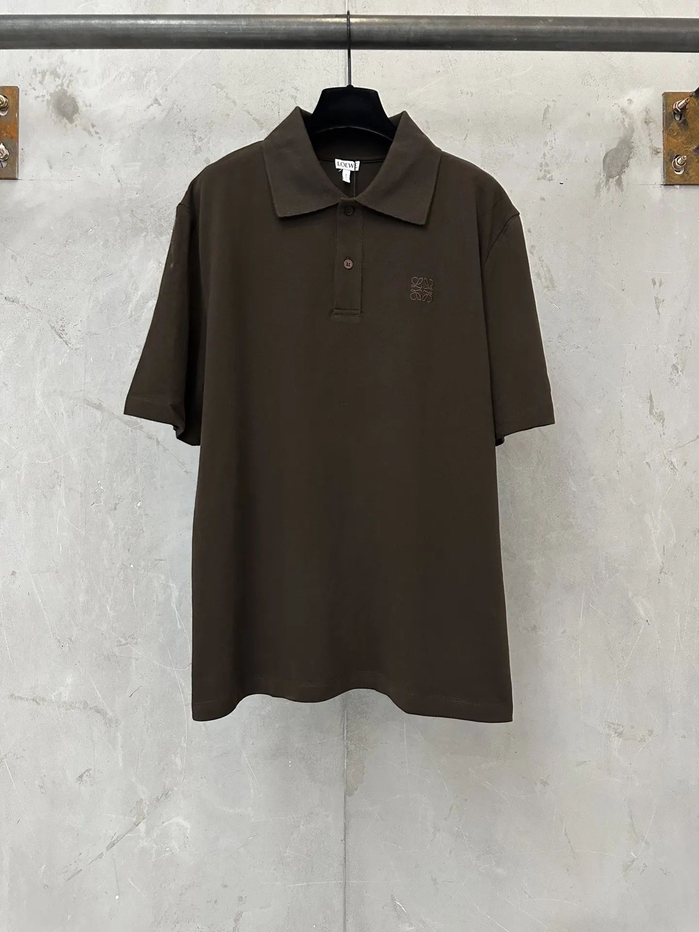 Anagram Embroidered Cotton-Piqué Polo Shirt D20511463