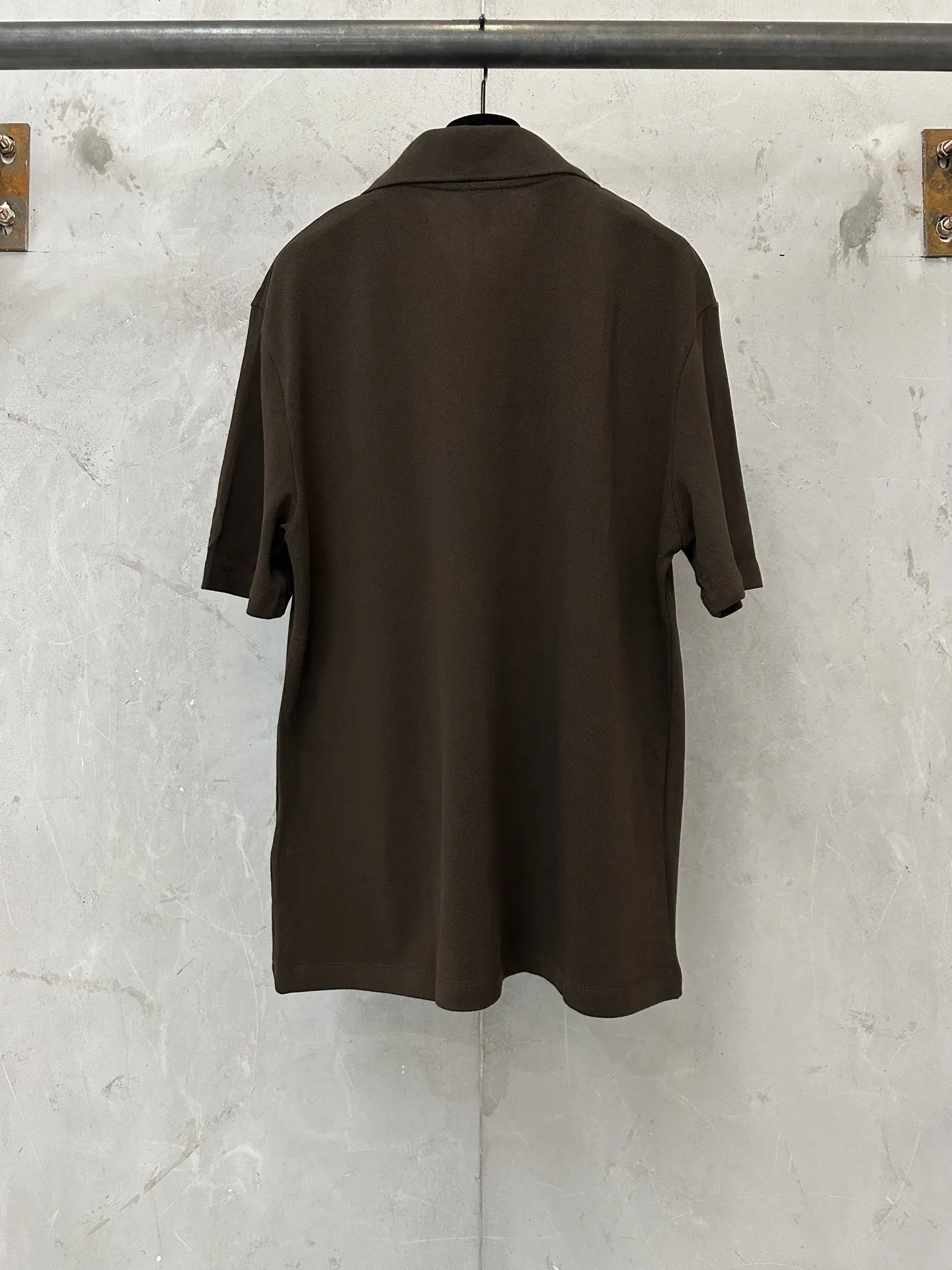 Anagram Embroidered Cotton-Piqué Polo Shirt D20511463 — view 2