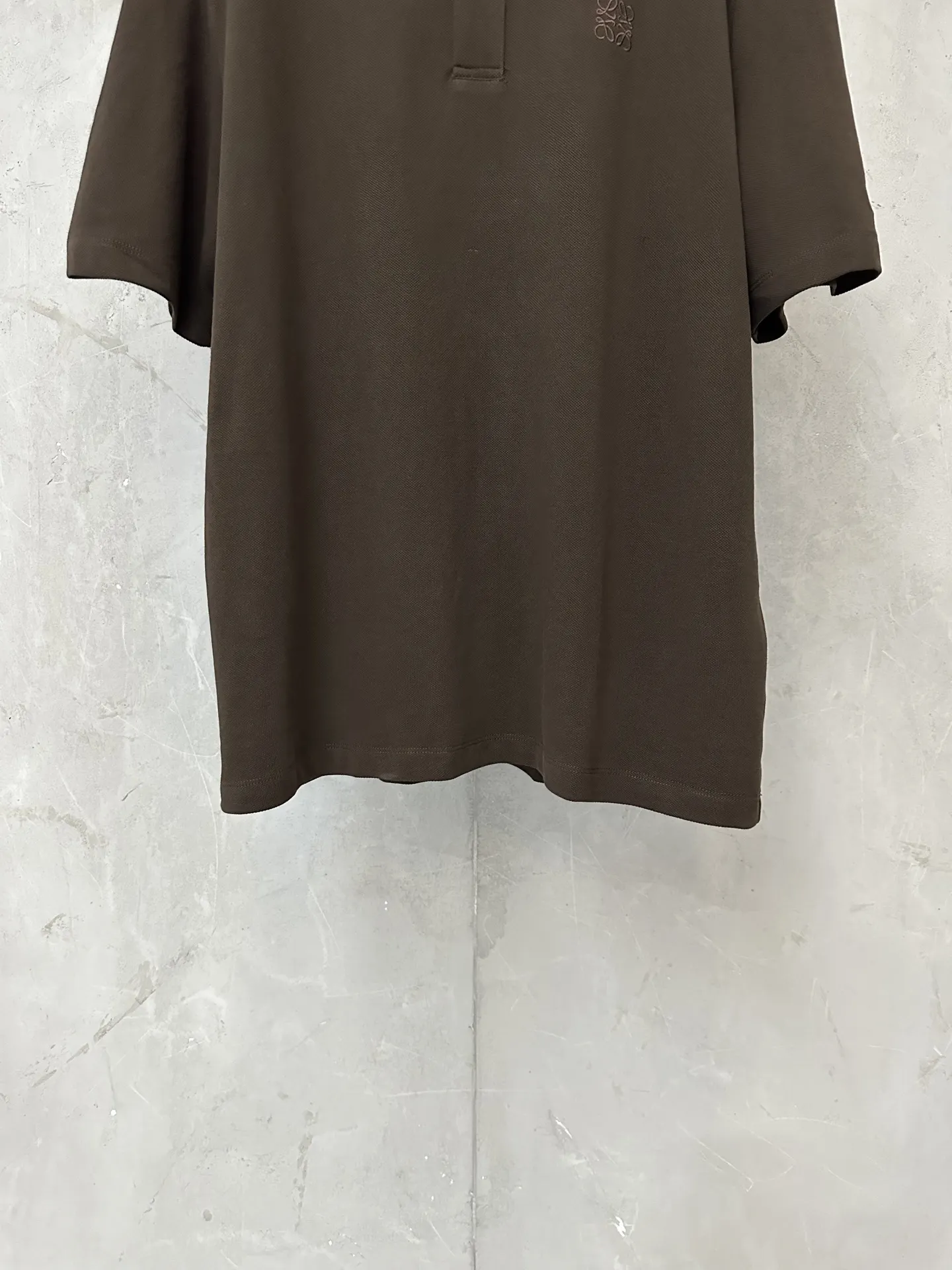 Anagram Embroidered Cotton-Piqué Polo Shirt D20511463 — view 4