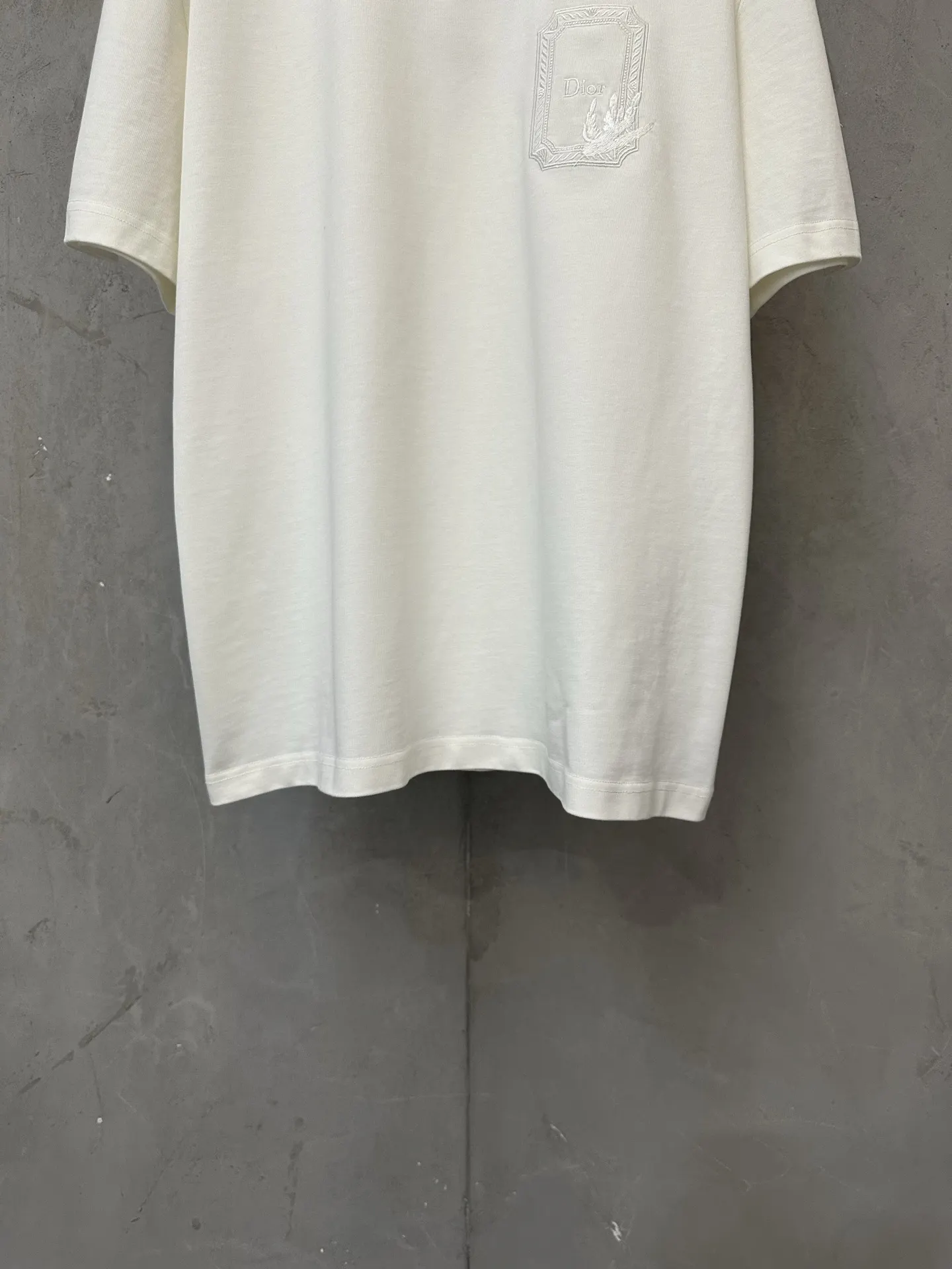 Embroidered Logo Heavyweight Cotton T-Shirt D21020468 — view 4