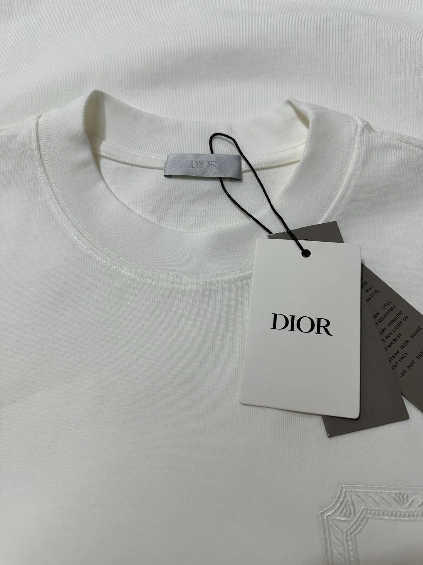 Embroidered Logo Heavyweight Cotton T-Shirt D21020468 — view 6