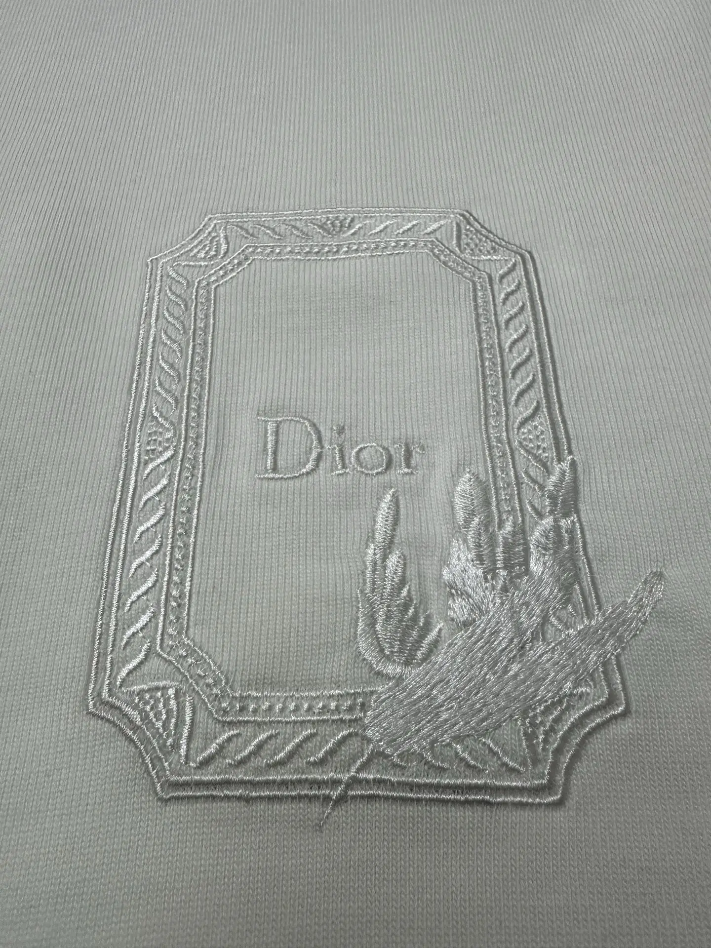 Embroidered Logo Heavyweight Cotton T-Shirt D21020468 — view 7