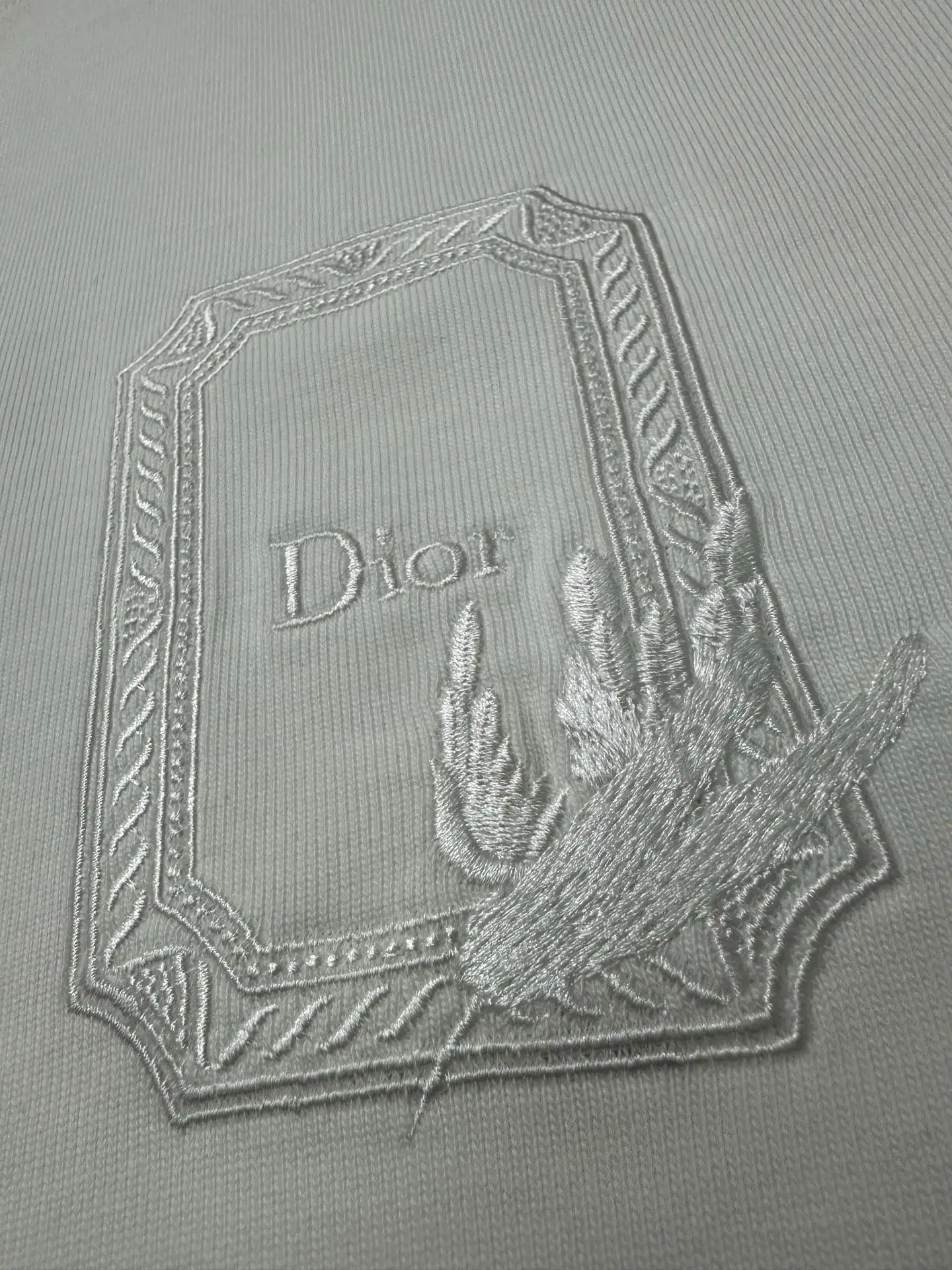 Embroidered Logo Heavyweight Cotton T-Shirt D21020468 — view 8
