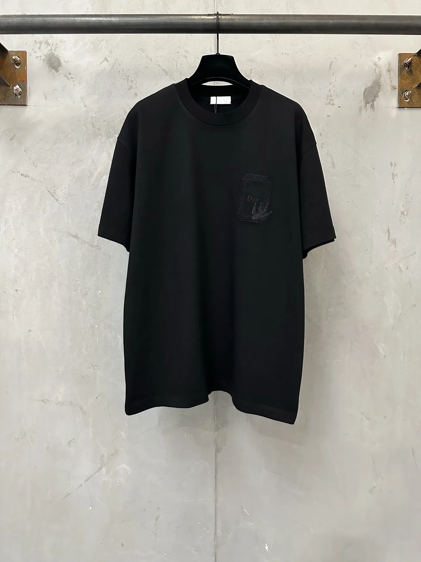 Embroidered Logo Heavyweight Cotton T-Shirt D21020469