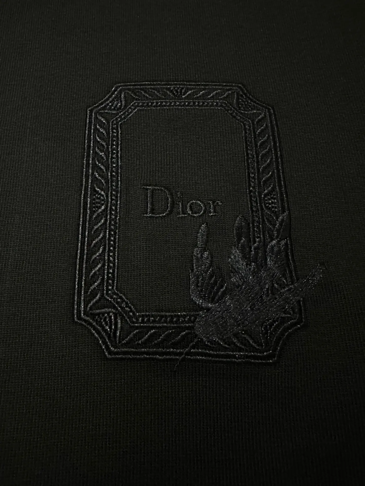 Embroidered Logo Heavyweight Cotton T-Shirt D21020469 — view 7