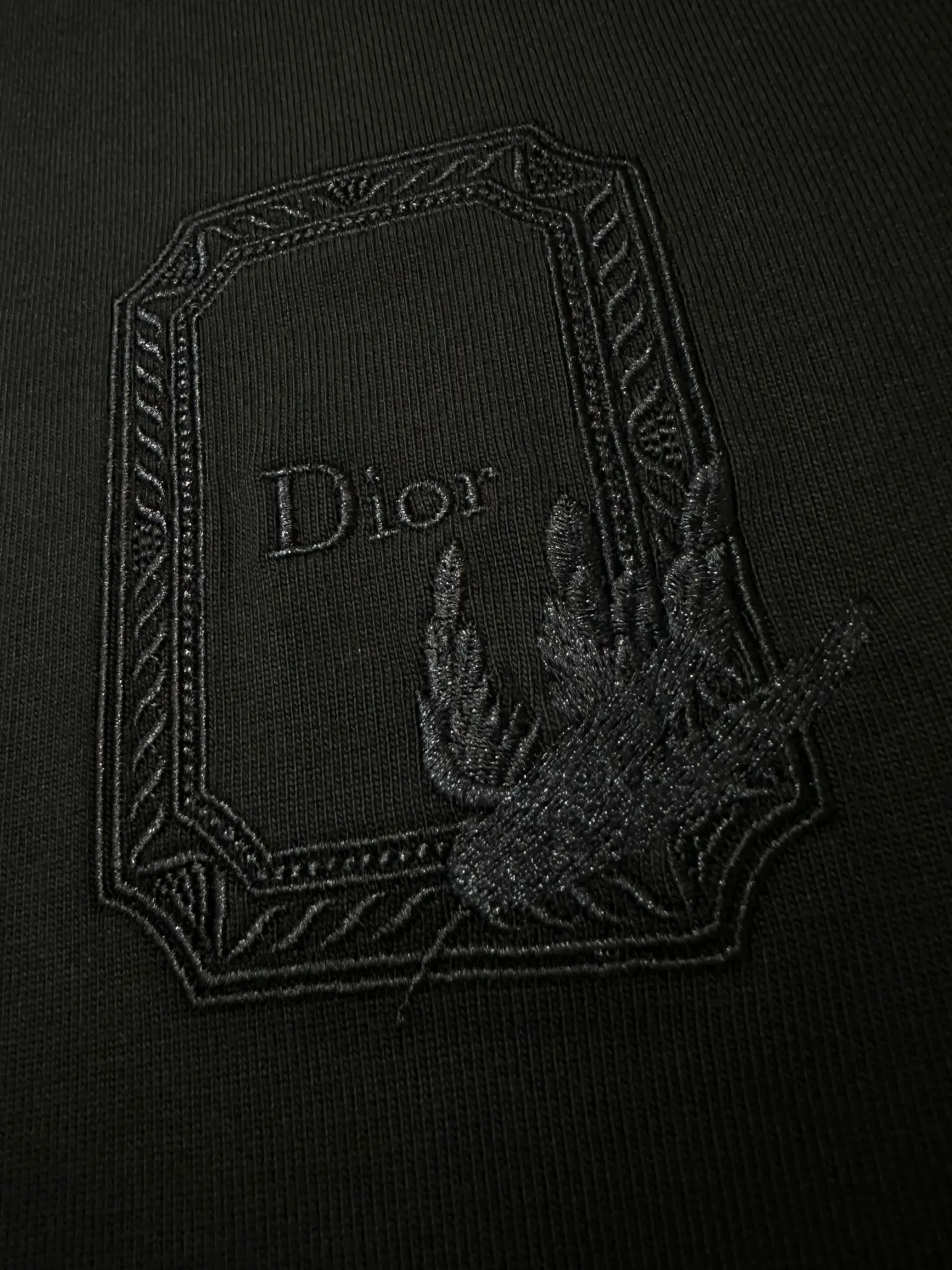 Embroidered Logo Heavyweight Cotton T-Shirt D21020469 — view 8