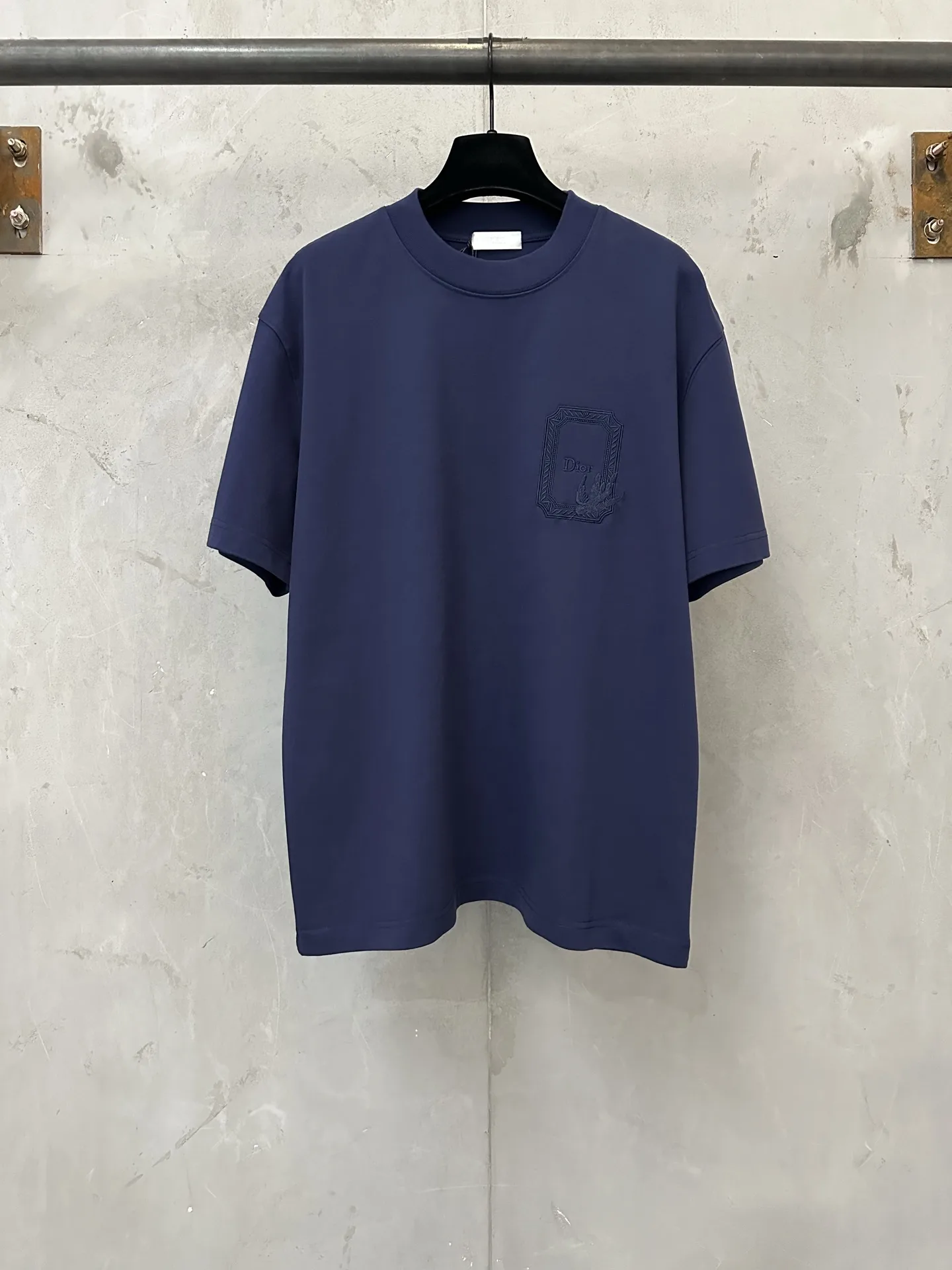 Embroidered Logo Heavyweight Cotton T-Shirt D21020467