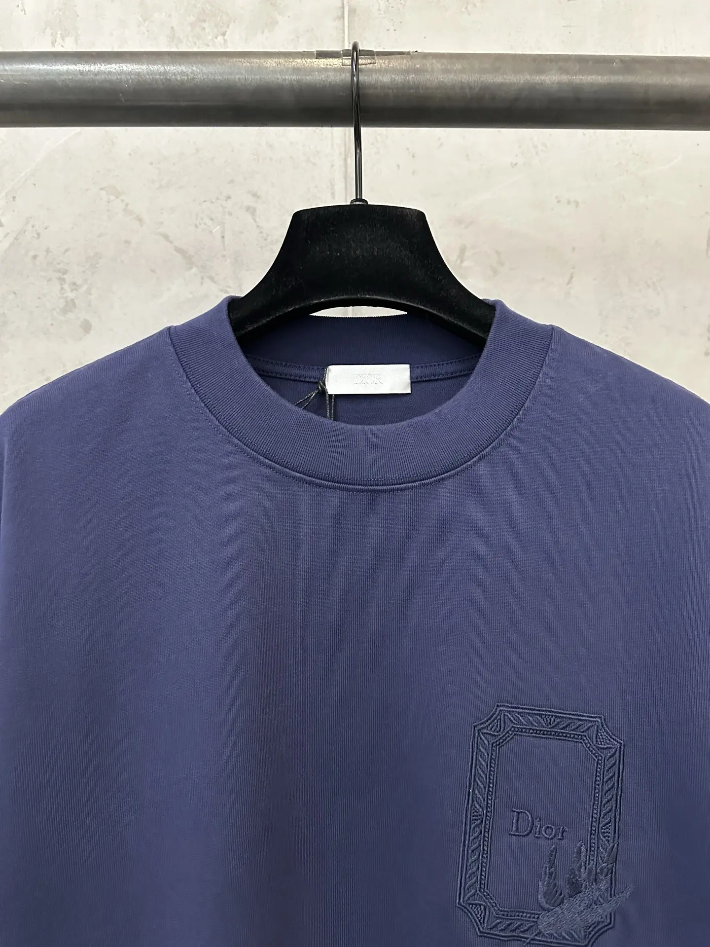 Embroidered Logo Heavyweight Cotton T-Shirt D21020467 — view 5