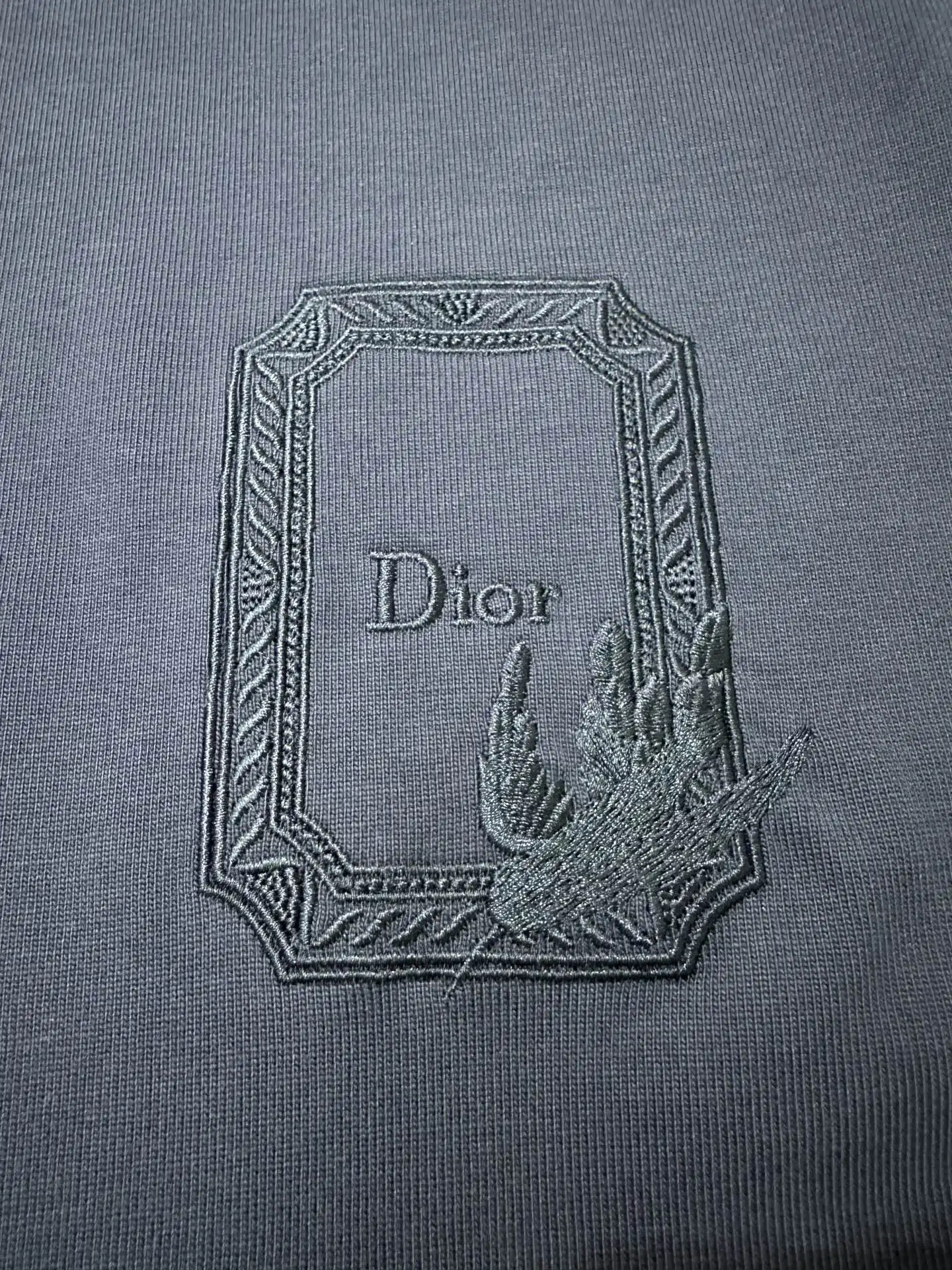 Embroidered Logo Heavyweight Cotton T-Shirt D21020467 — view 7