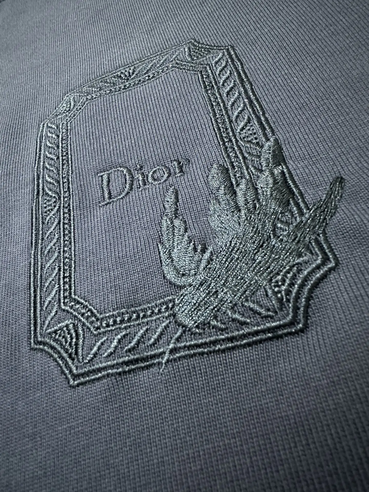 Embroidered Logo Heavyweight Cotton T-Shirt D21020467 — view 8