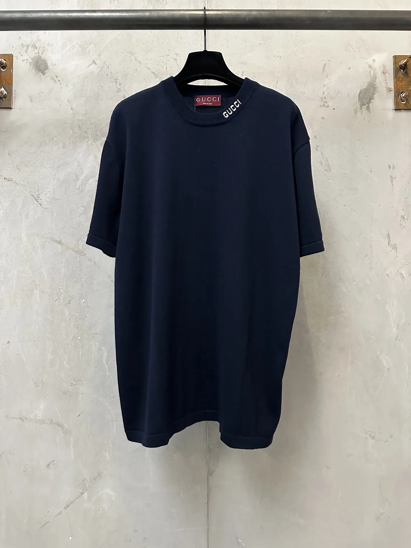 Logo-Jacquard Silk and Cotton Knit T-Shirt D21011170
