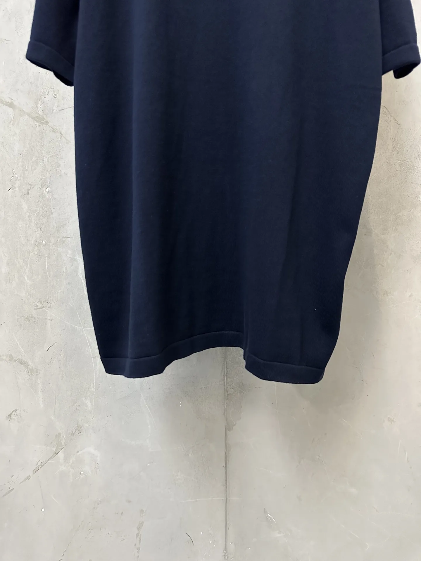 Logo-Jacquard Silk and Cotton Knit T-Shirt D21011170 — view 4