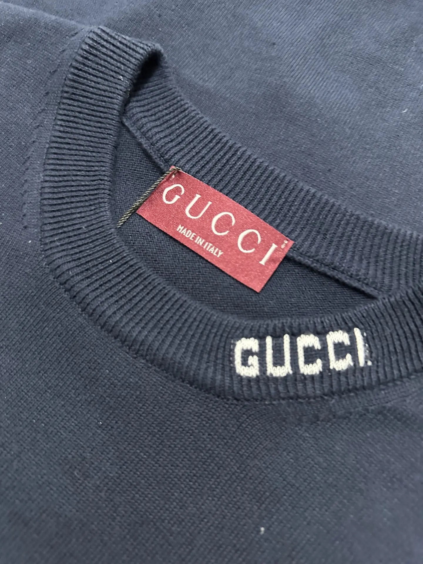 Logo-Jacquard Silk and Cotton Knit T-Shirt D21011170 — view 6
