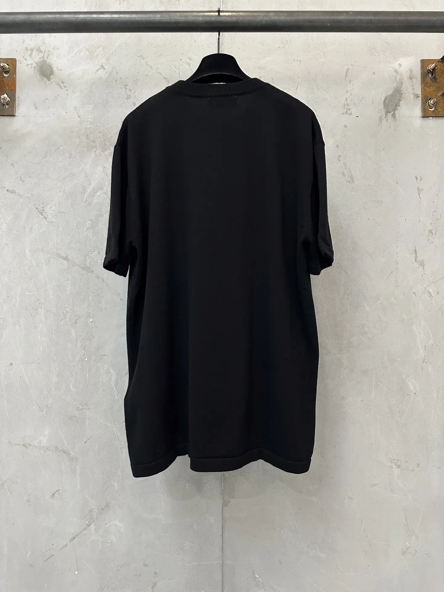 Logo-Jacquard Silk and Cotton Knit T-Shirt D21011172 — view 2