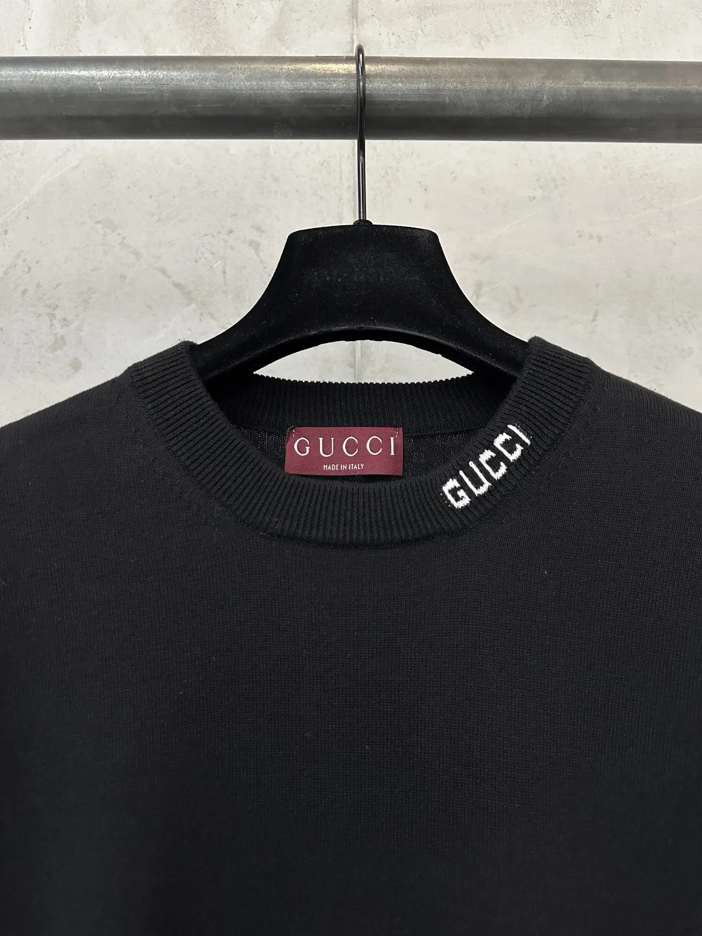 Logo-Jacquard Silk and Cotton Knit T-Shirt D21011172 — view 5