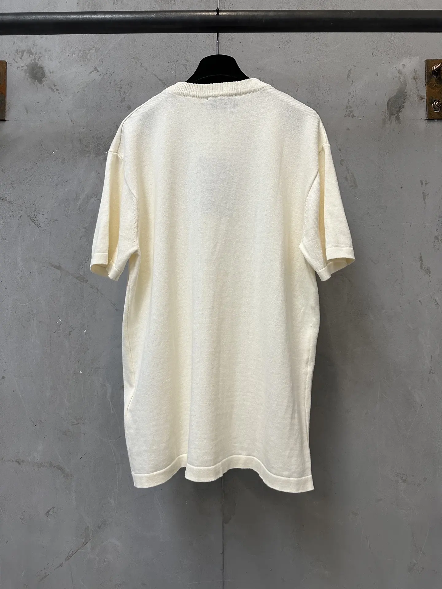 Logo-Jacquard Silk and Cotton-Blend Knit T-Shirt D21011171 — view 2