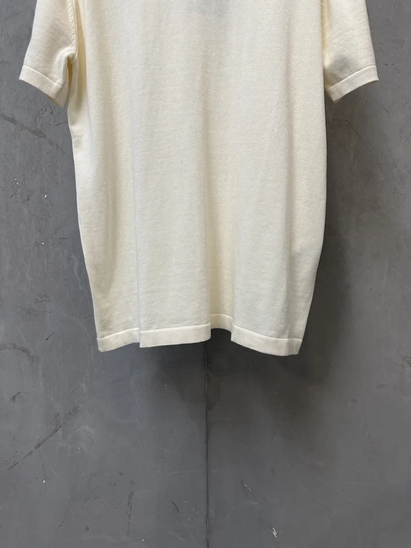 Logo-Jacquard Silk and Cotton-Blend Knit T-Shirt D21011171 — view 4