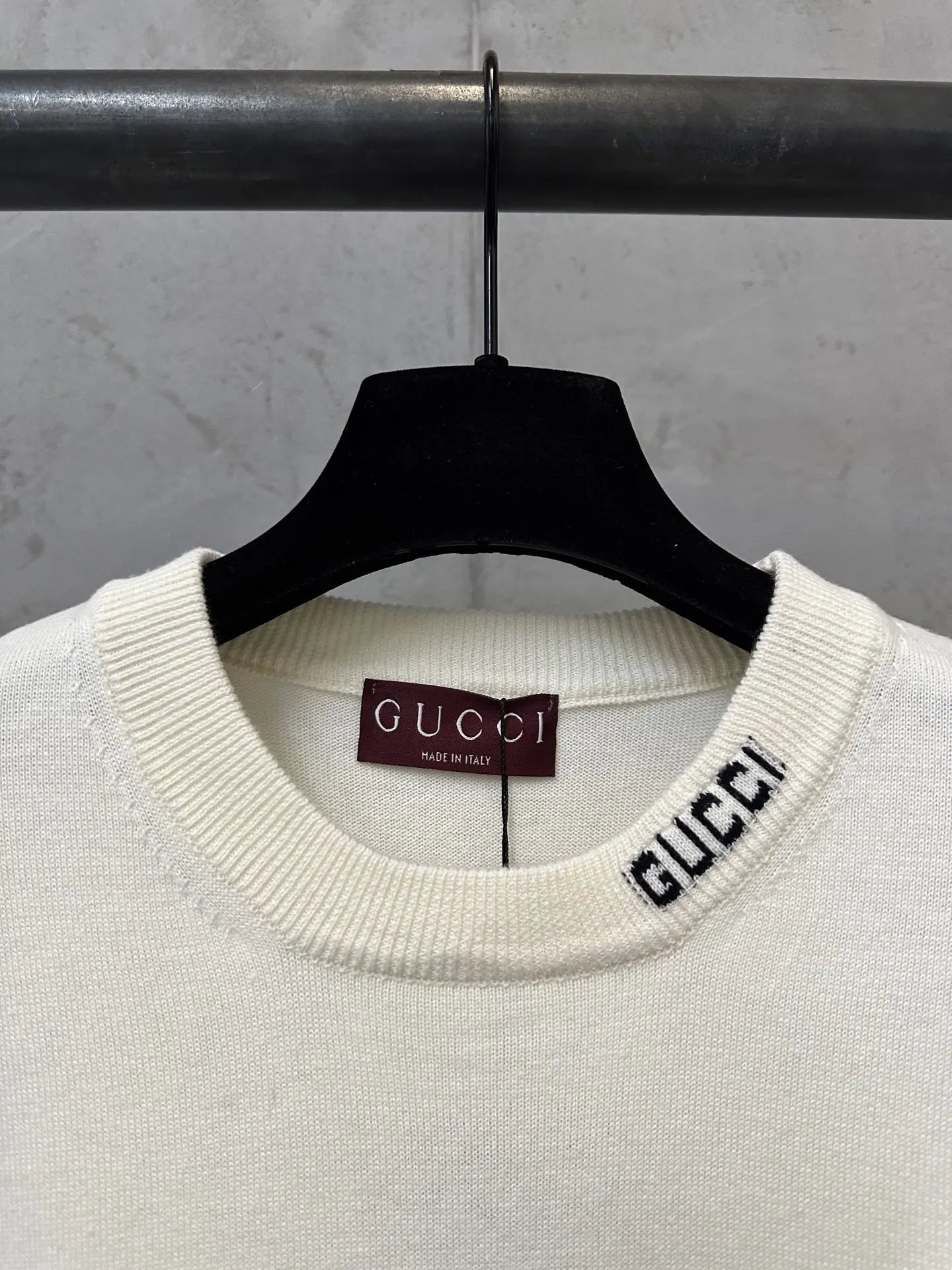 Logo-Jacquard Silk and Cotton-Blend Knit T-Shirt D21011171 — view 5