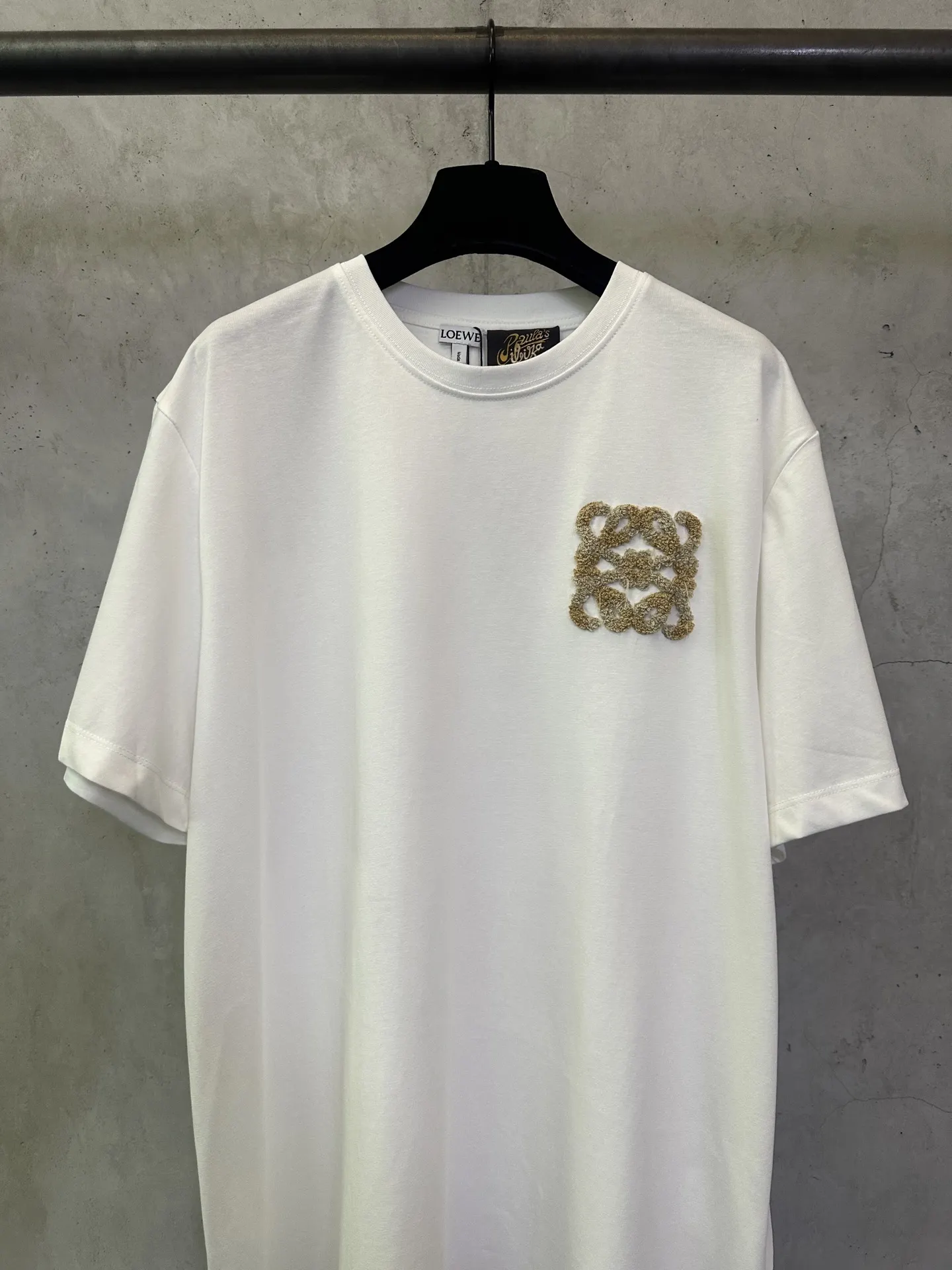 Anagram Embroidered Cotton T-Shirt D21012434 — view 3