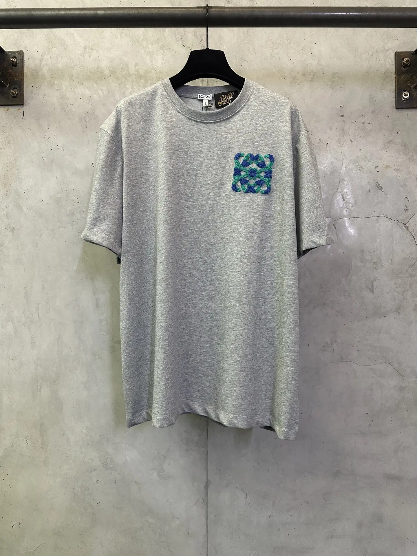 Anagram Embroidered Cotton-Jersey T-Shirt D21012435