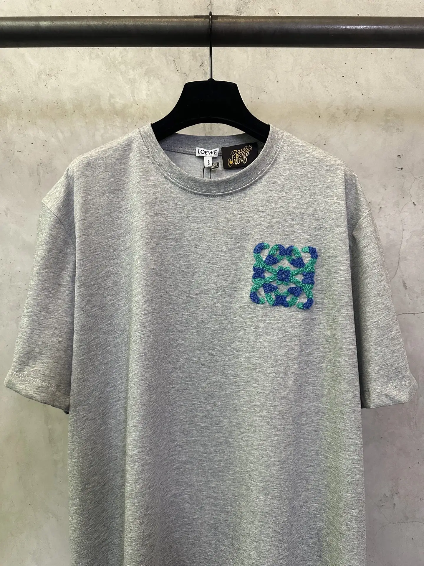 Anagram Embroidered Cotton-Jersey T-Shirt D21012435 — view 3