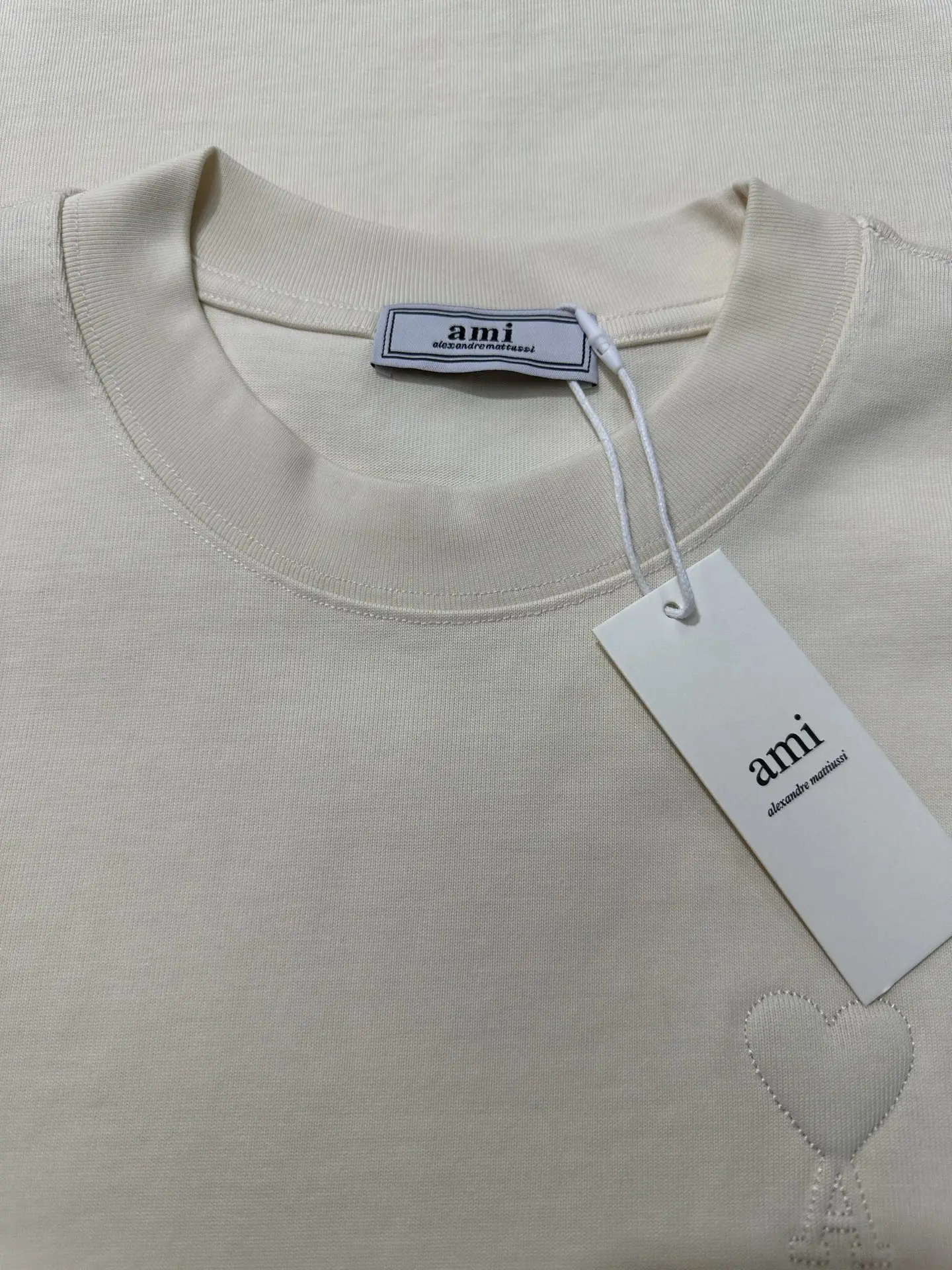 Ami de Coeur Embossed Cotton T-Shirt D21022217 — view 6