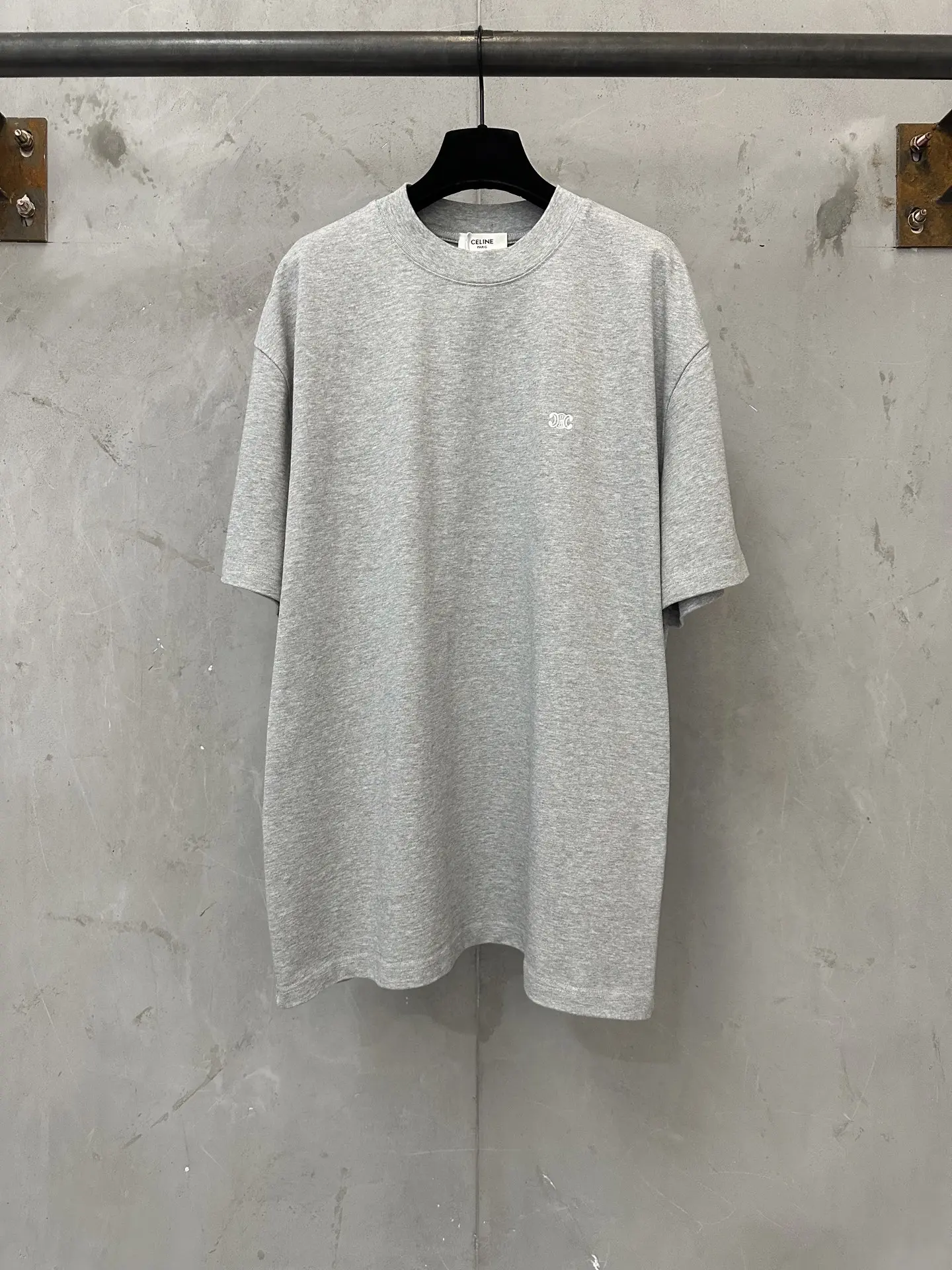 Triomphe Logo Embroidery Heavyweight Cotton T-Shirt D21018929