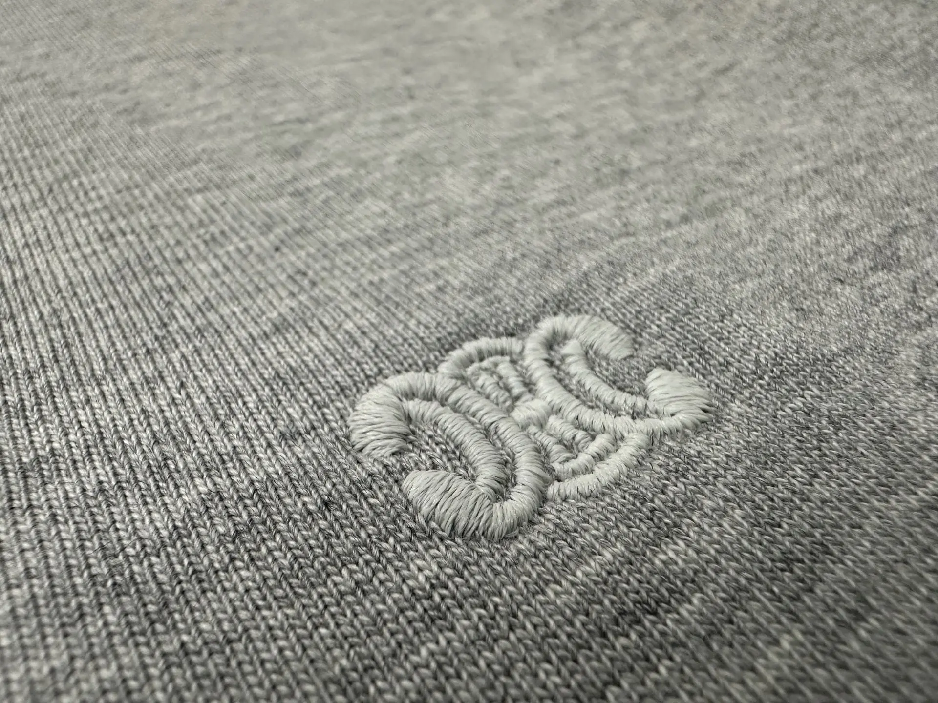 Triomphe Logo Embroidery Heavyweight Cotton T-Shirt D21018929 — view 8