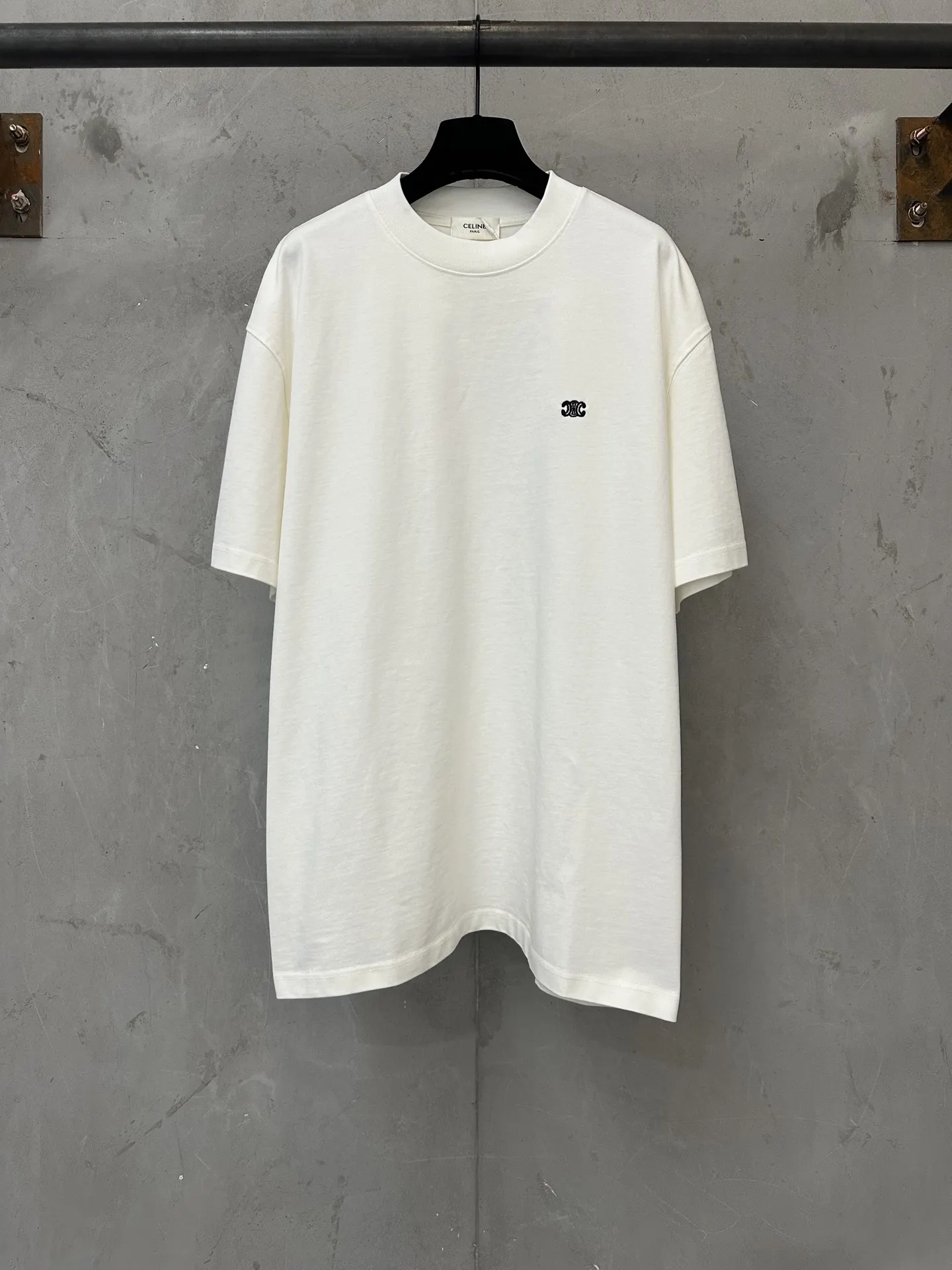 Triomphe Logo Embroidered Heavyweight T-Shirt D21018928