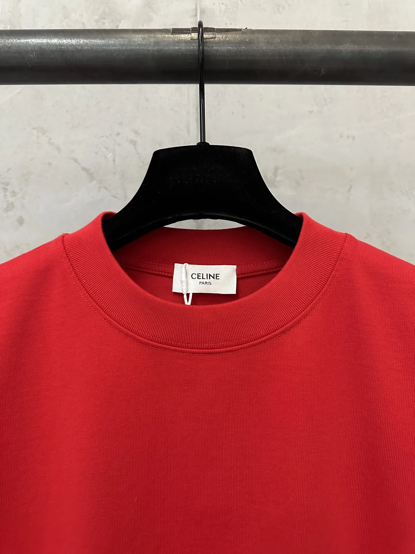 Triomphe Logo Embroidered Heavyweight Cotton T-Shirt D21018931 — view 5