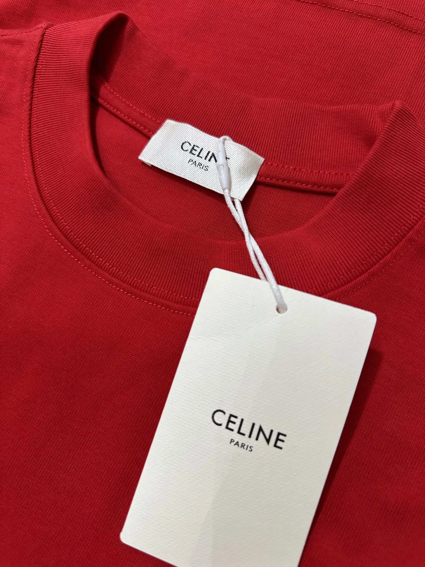 Triomphe Logo Embroidered Heavyweight Cotton T-Shirt D21018931 — view 6