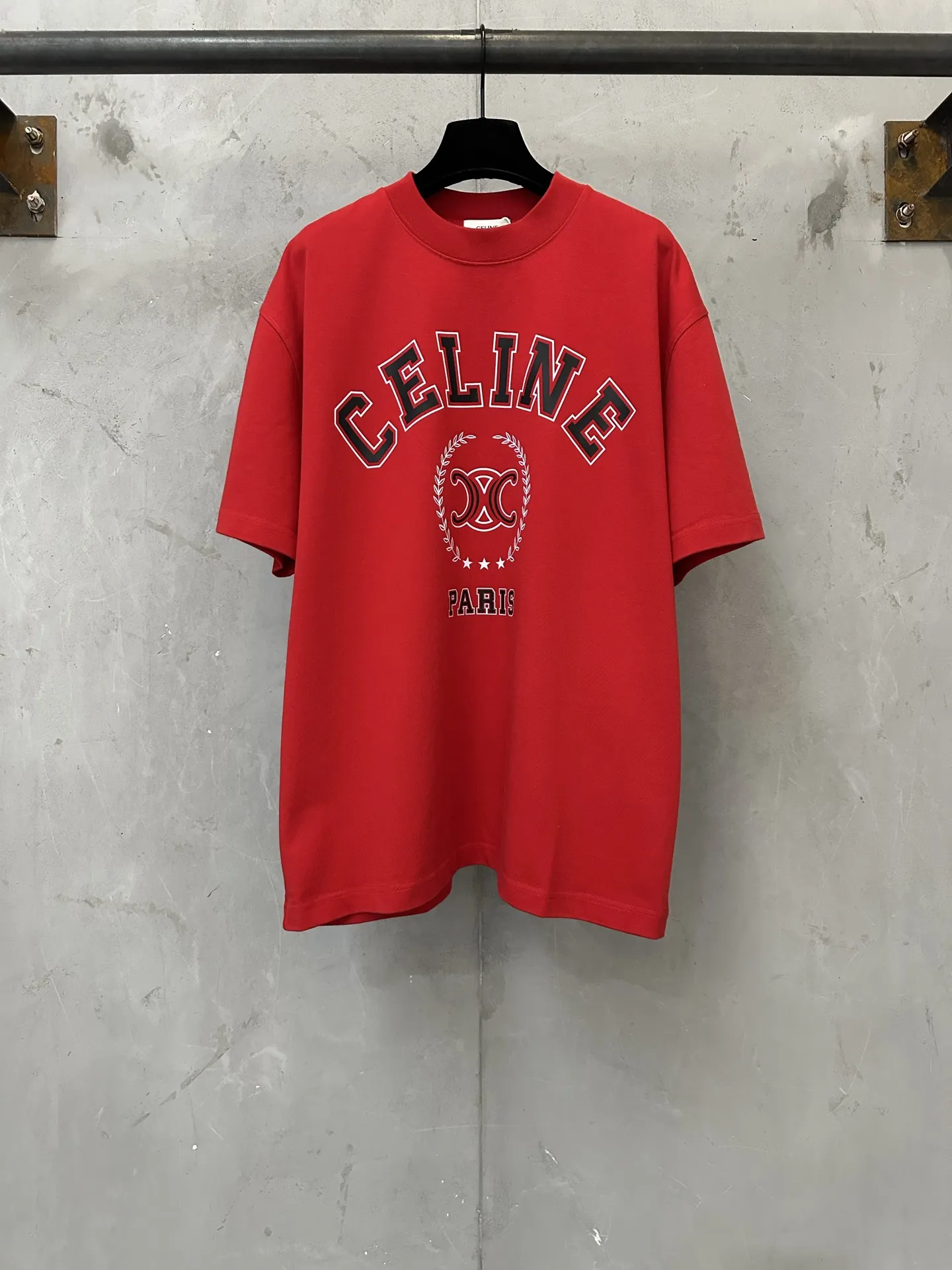 Triomphe Logo Heavyweight Cotton T-Shirt D21023127