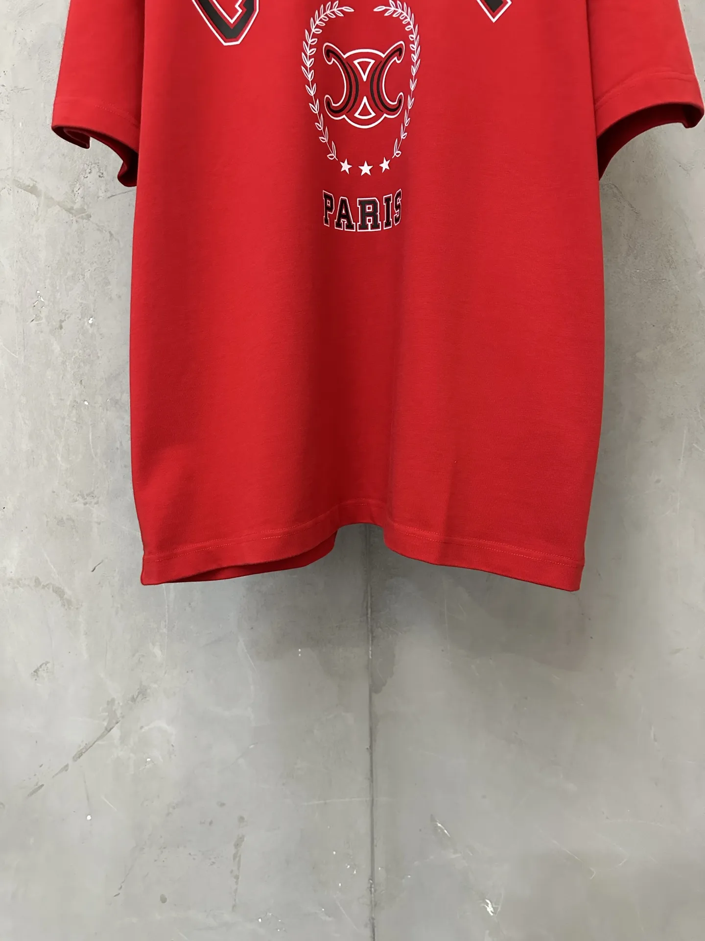 Triomphe Logo Heavyweight Cotton T-Shirt D21023127 — view 4
