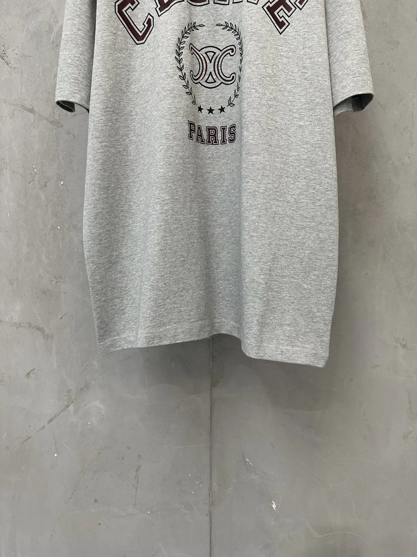 Triomphe Logo Heavyweight Cotton T-Shirt D21023128 — view 4