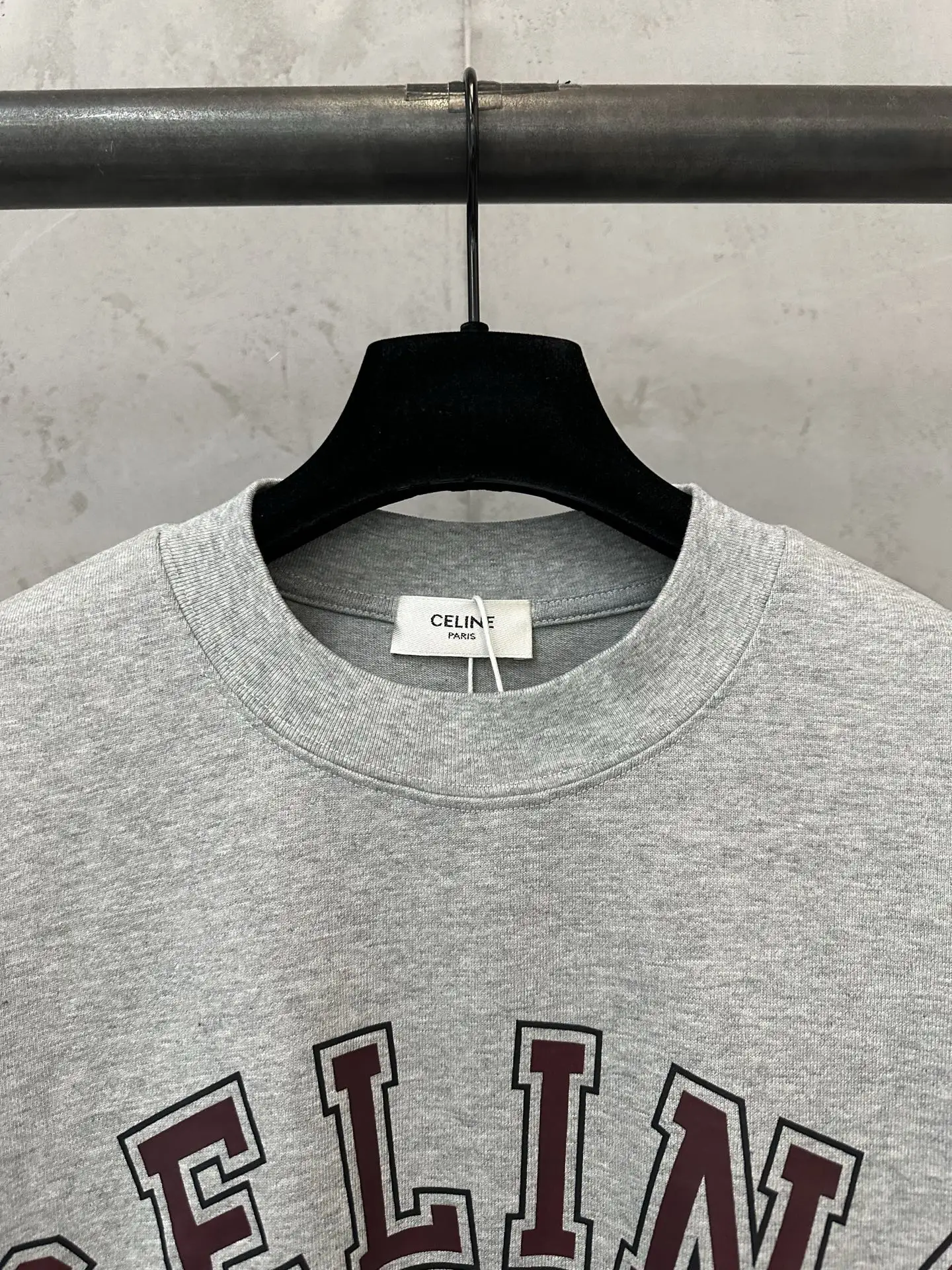 Triomphe Logo Heavyweight Cotton T-Shirt D21023128 — view 5