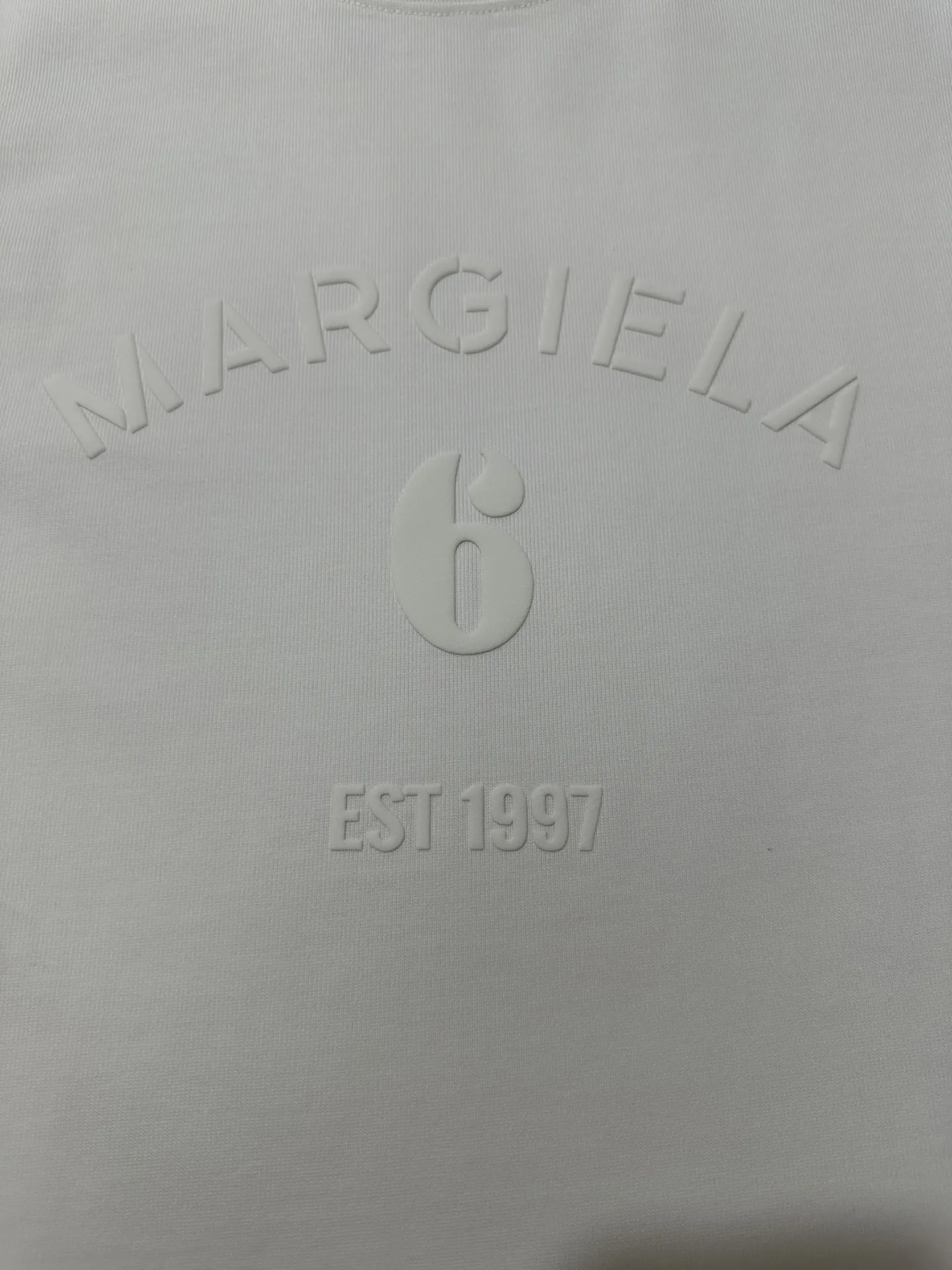 MM6 Maison Margiela Flocked Logo Heavyweight T-Shirt D21020493 — view 7