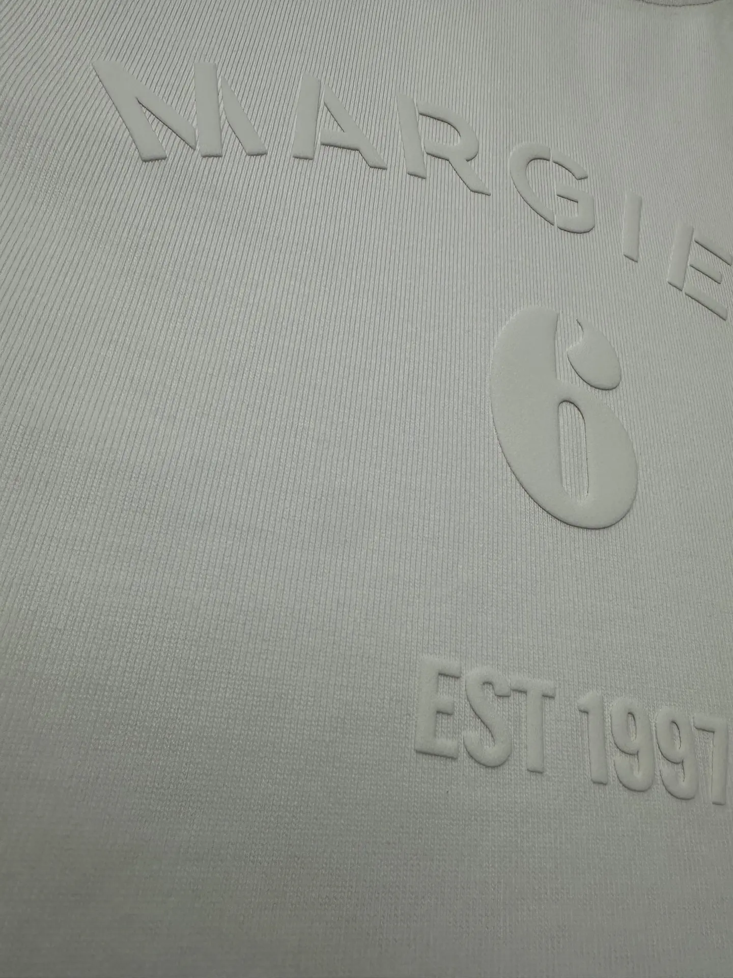 MM6 Maison Margiela Flocked Logo Heavyweight T-Shirt D21020493 — view 9