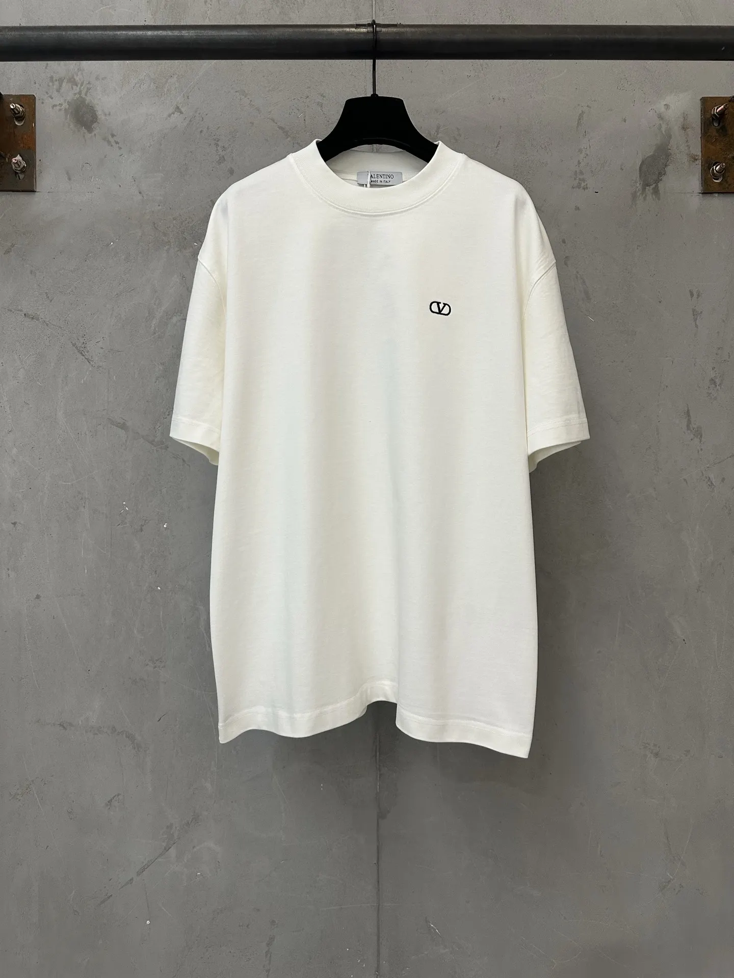 VLogo Embroidered Heavyweight Cotton T-Shirt D21018875