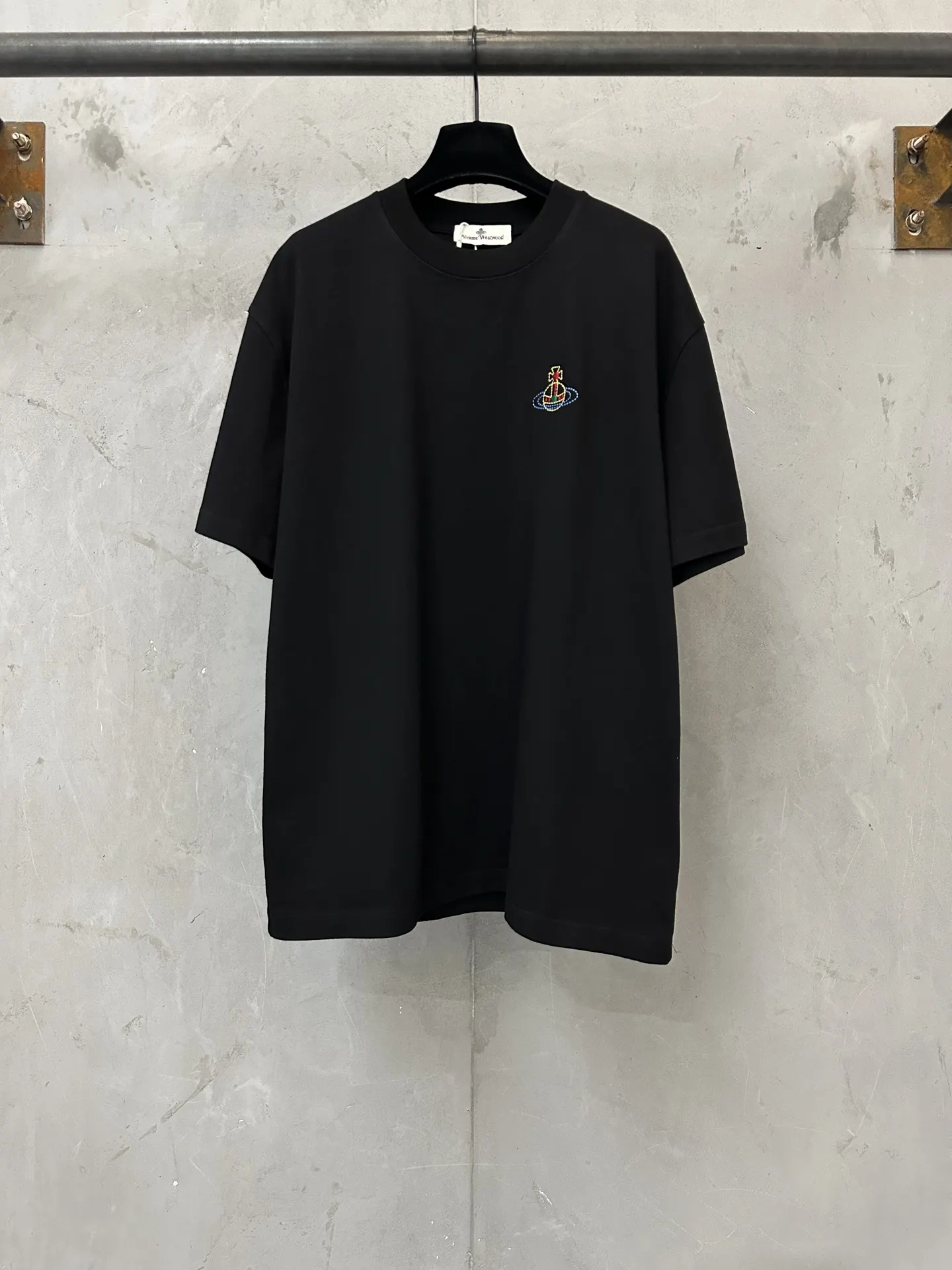 Orb Logo Embroidered Heavyweight Cotton T-Shirt D21023118