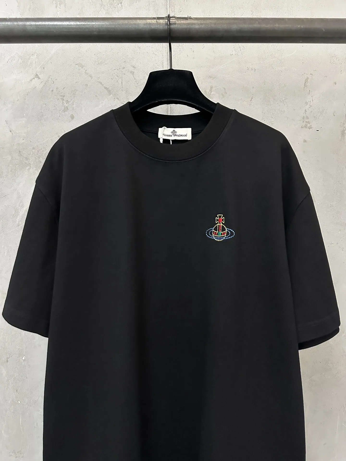 Orb Logo Embroidered Heavyweight Cotton T-Shirt D21023118 — view 3
