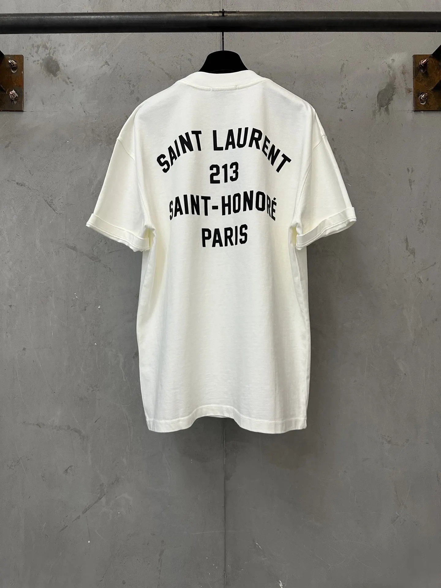 213 Saint-Honoré Address Print T-Shirt D21018911
