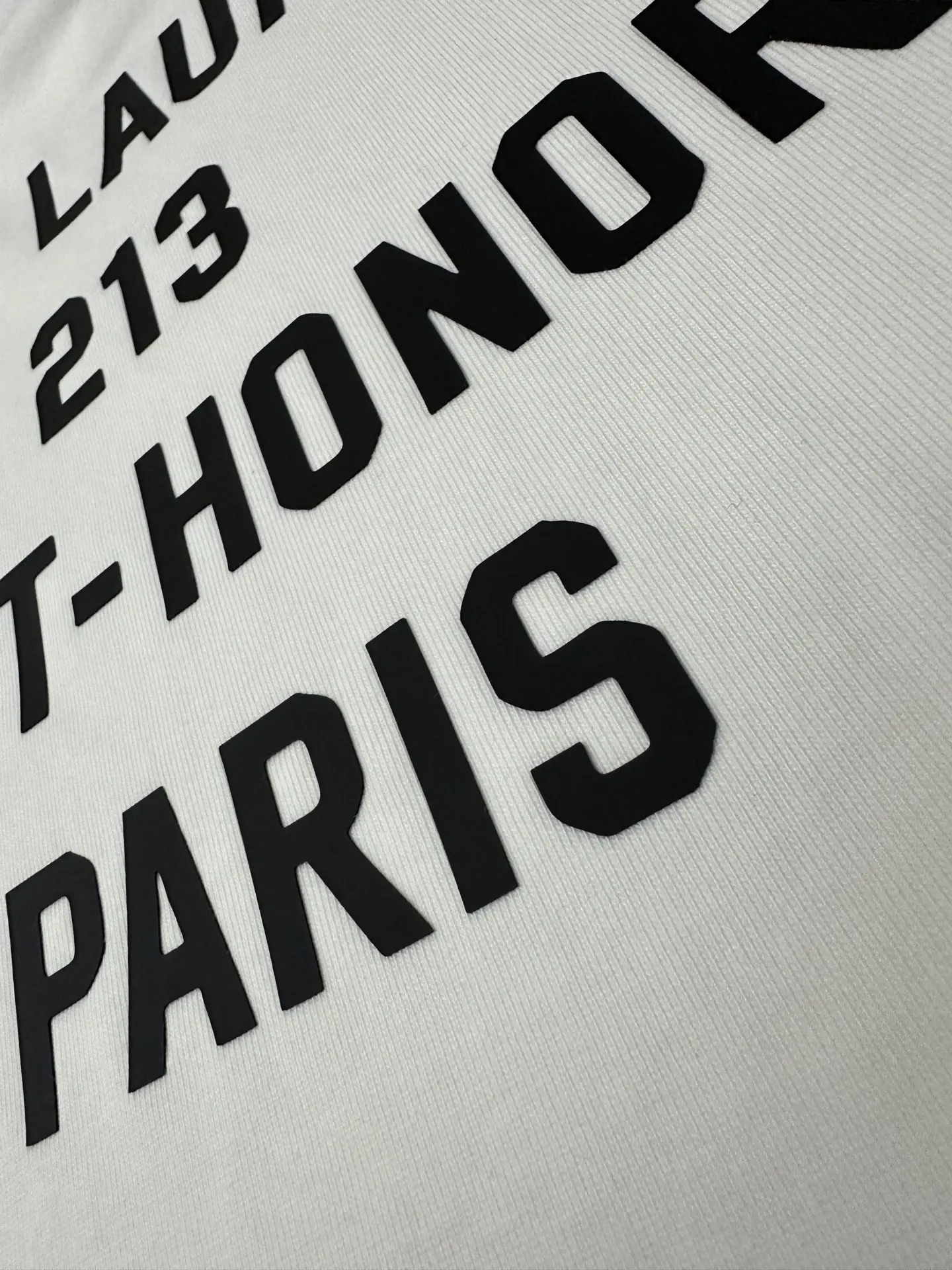 213 Saint-Honoré Address Print T-Shirt D21018911 — view 8