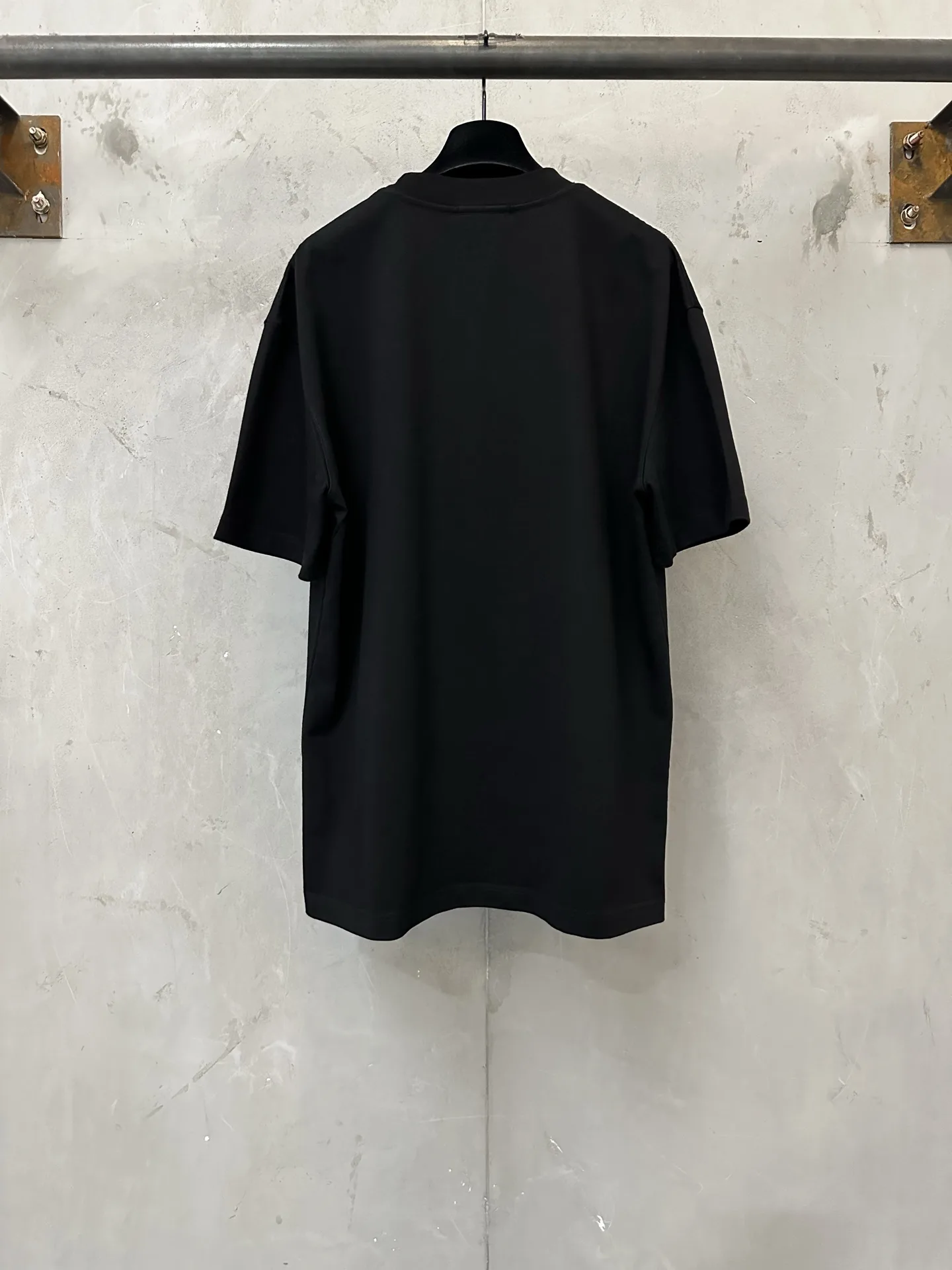 Leather Patch Heavyweight Cotton T-Shirt D21020505 — view 2