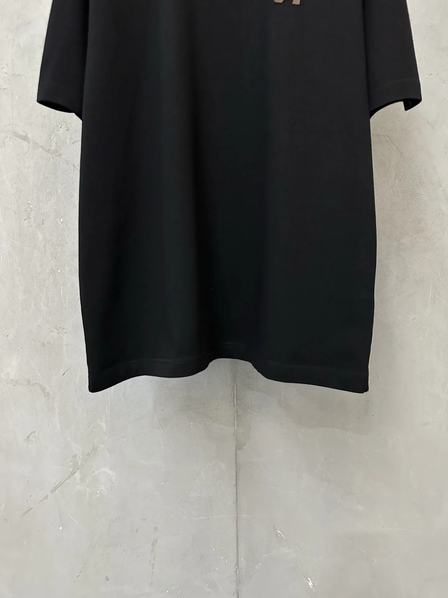 Leather Patch Heavyweight Cotton T-Shirt D21020505 — view 4