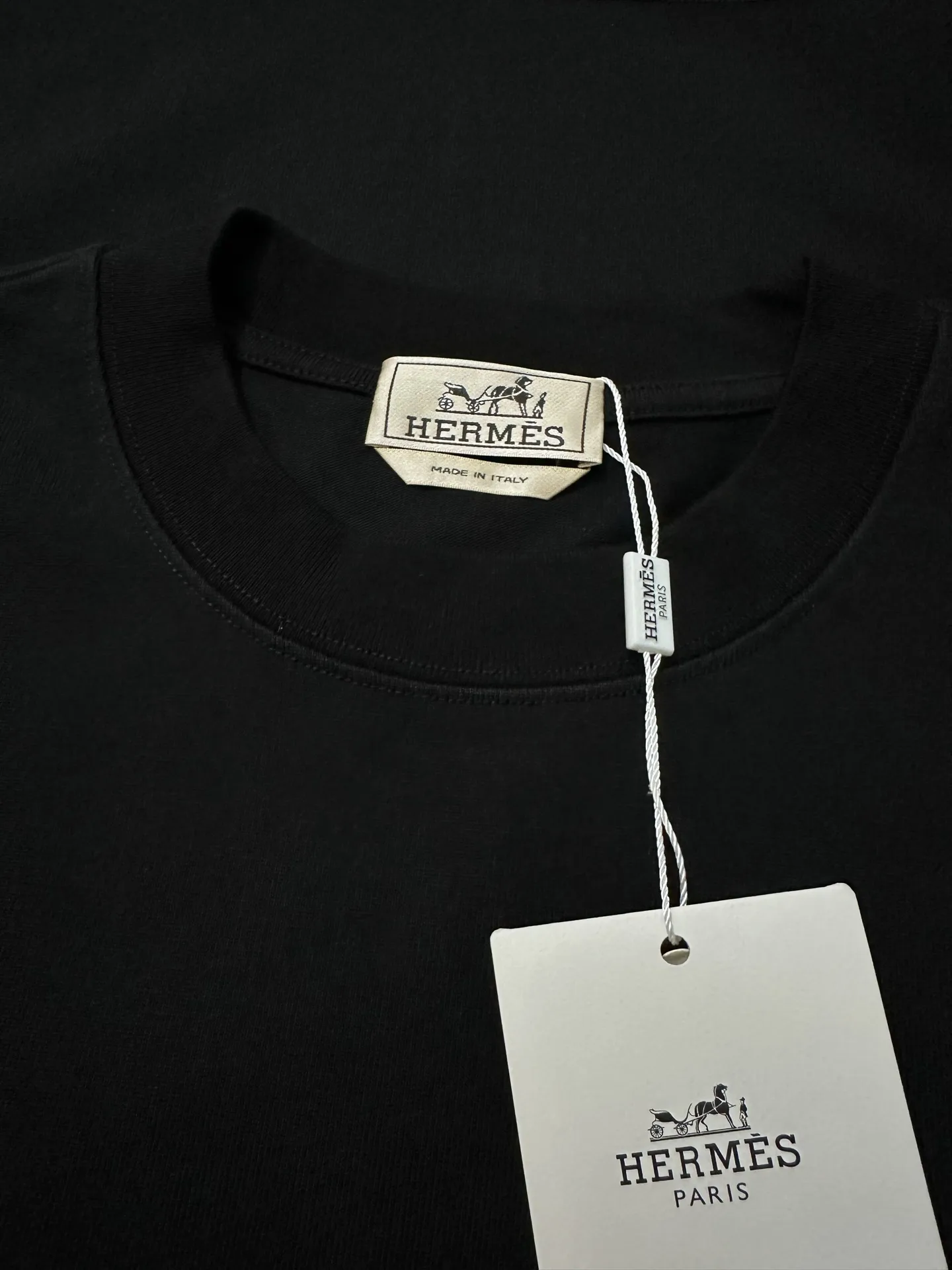 Leather Patch Heavyweight Cotton T-Shirt D21020505 — view 6