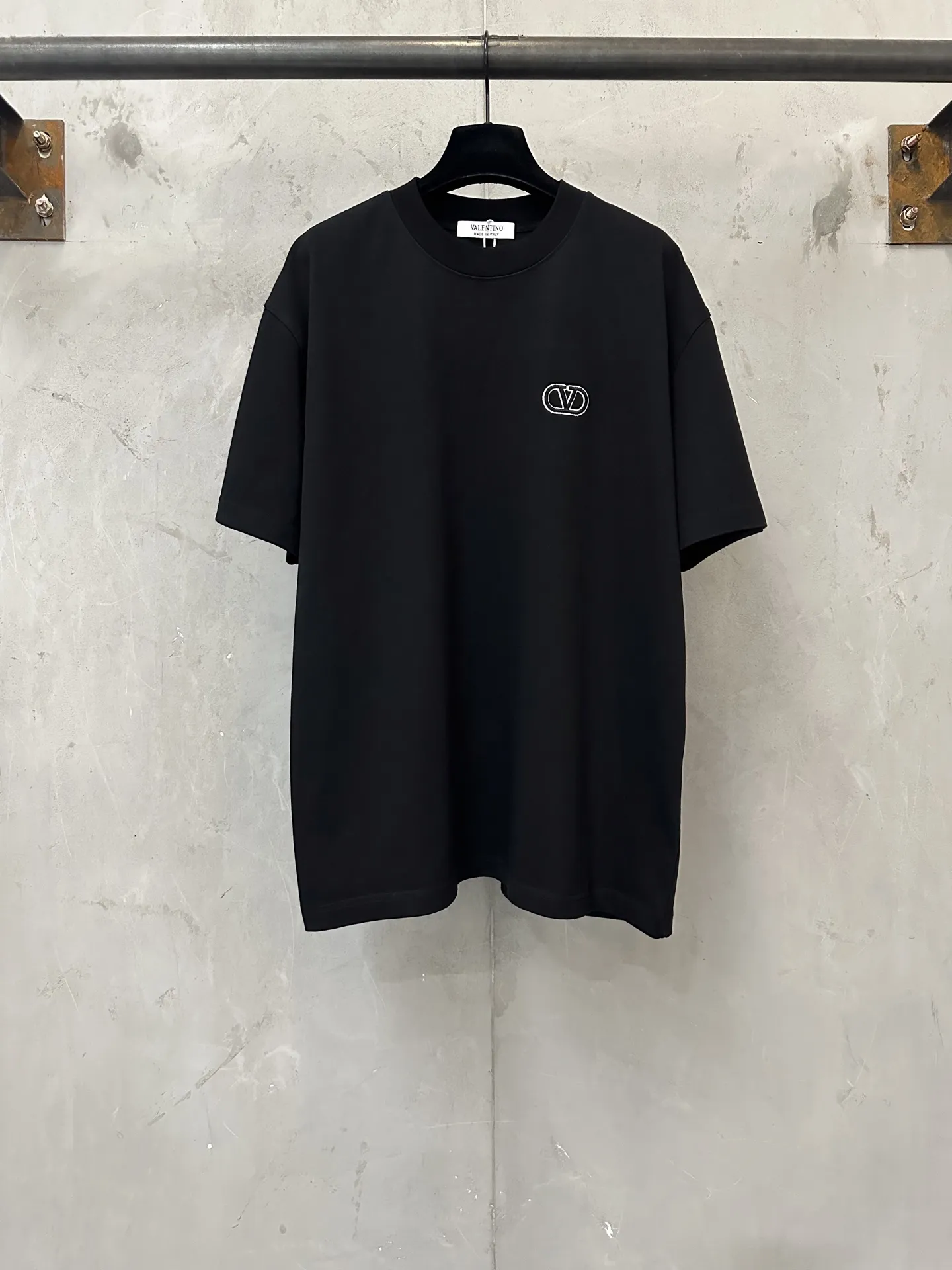 VLogo Embroidered Heavyweight Cotton T-Shirt D21020651