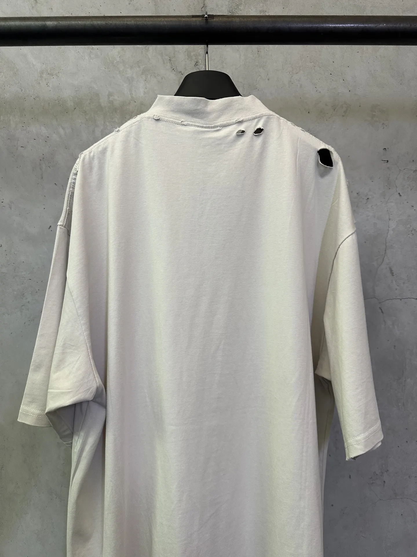 Eye Chart Distressed Cotton T-Shirt D21512420 — view 5