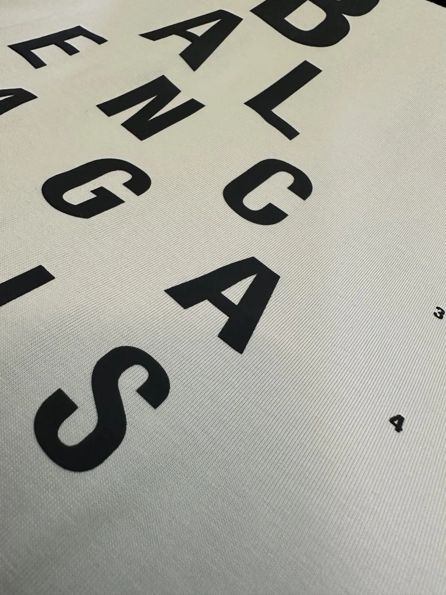 Eye Chart Distressed Cotton T-Shirt D21512420 — view 8